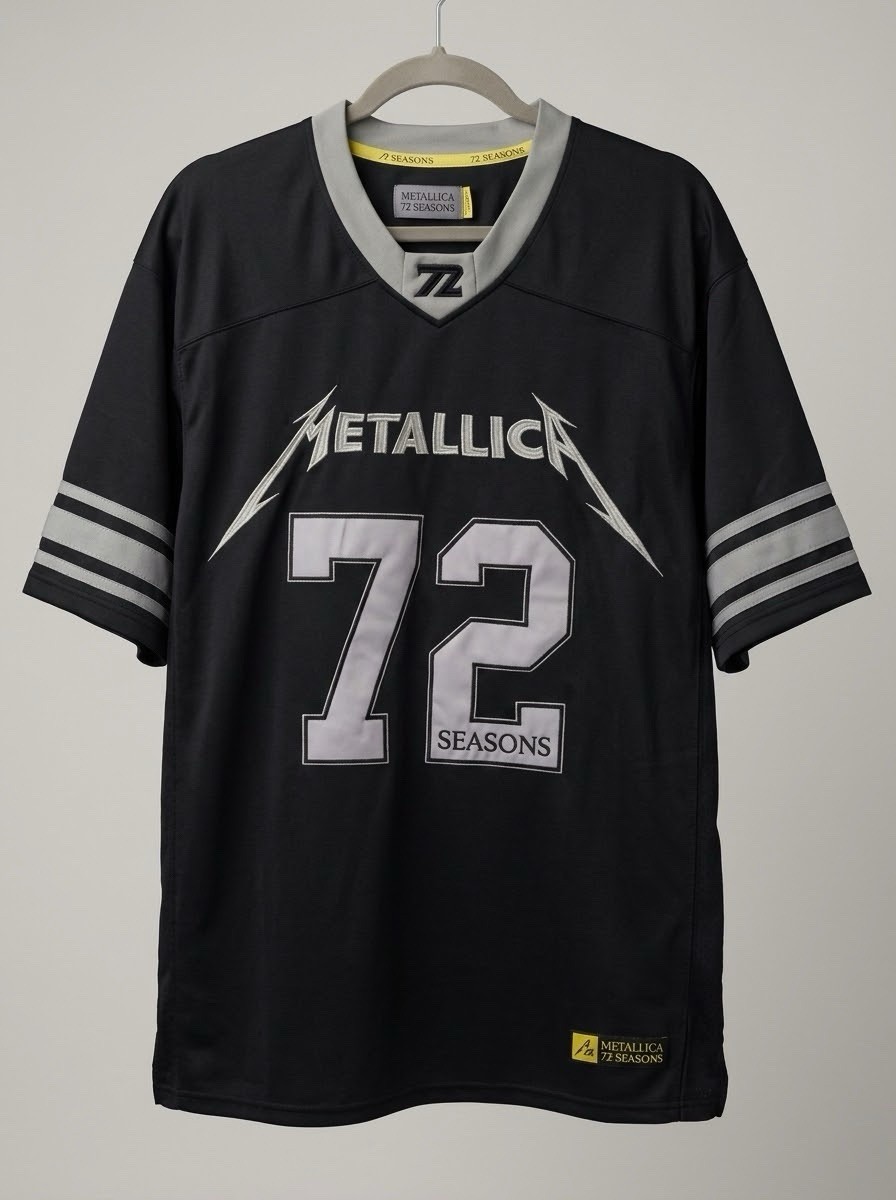 Metallica 72 Seasons Black Jersey Shirt Top Music