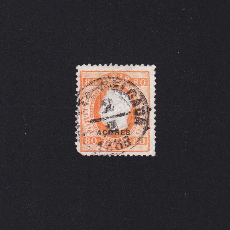 AZORES 1882, Sc# 53a, CV $125, Portuguese Colonies, Used