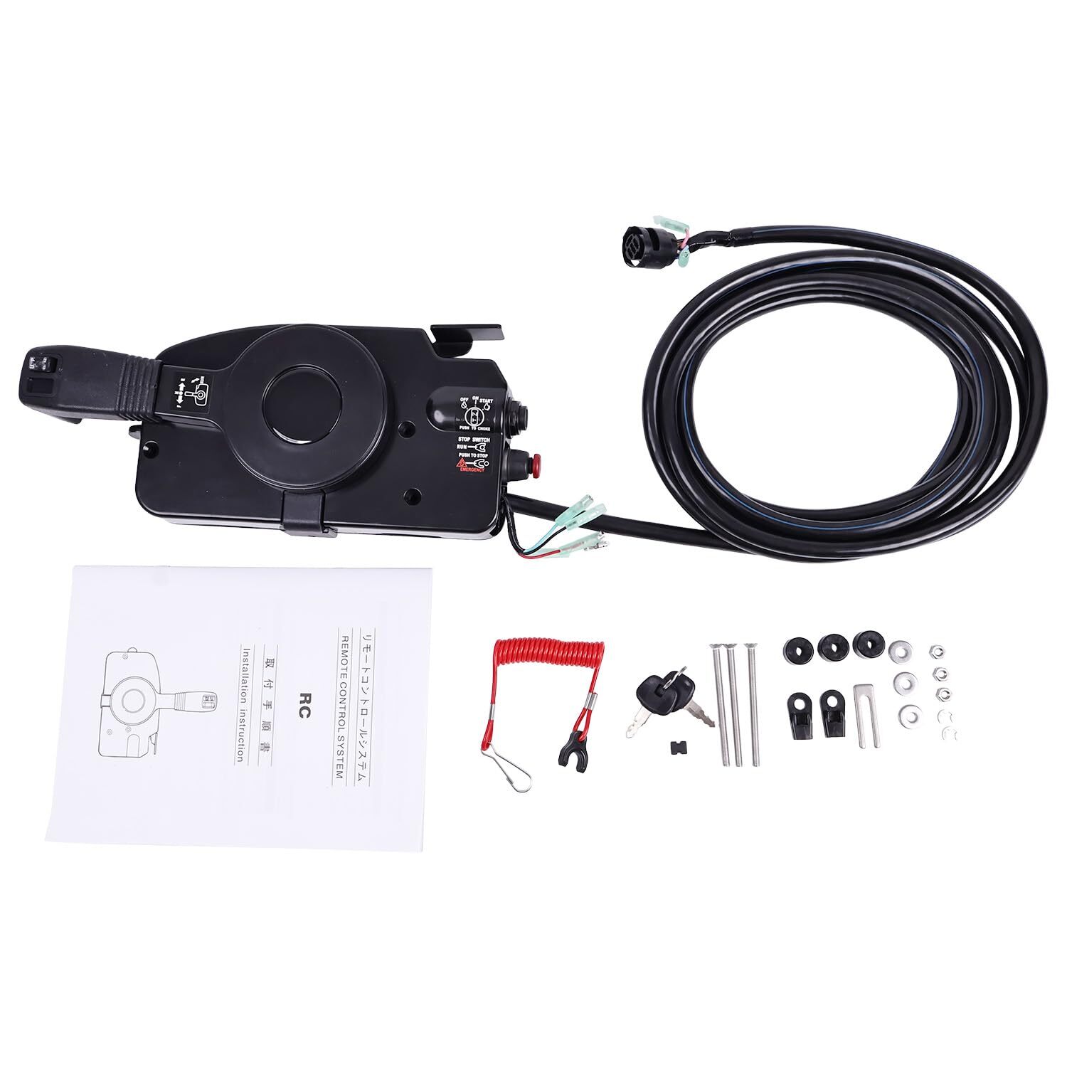 Remote Control Box For Tohatsu Outboard PN 3ACQ843301, w/PTT & electrical start