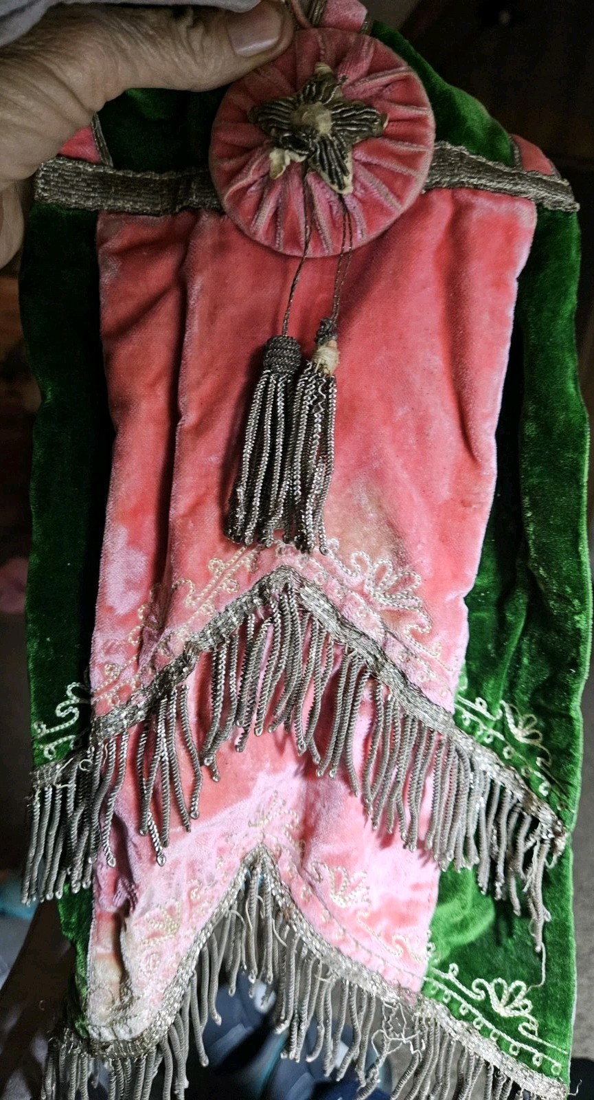 Antique c1910s C.E. Ward  VICE GRAND SUPPORTER Collar Masonic Sash Stole 