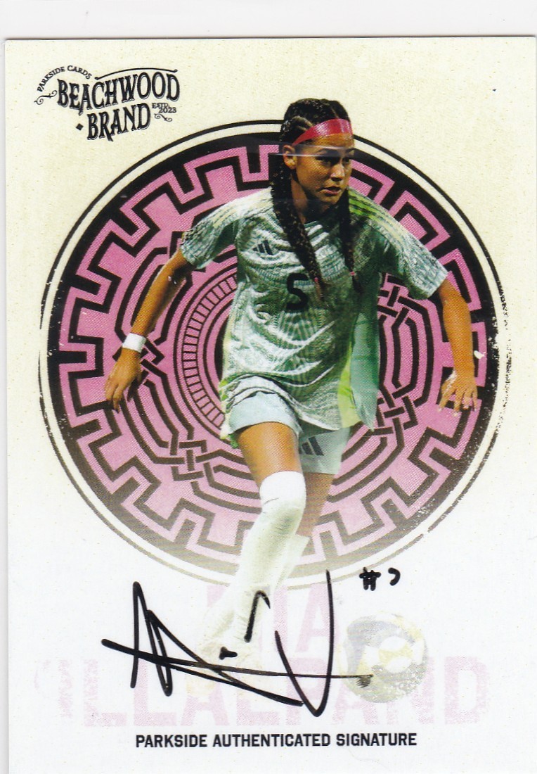 Mia Villalpando 2025 Parkside NWSL Beachwood Brand Signatures SP Auto 300 RC QTY