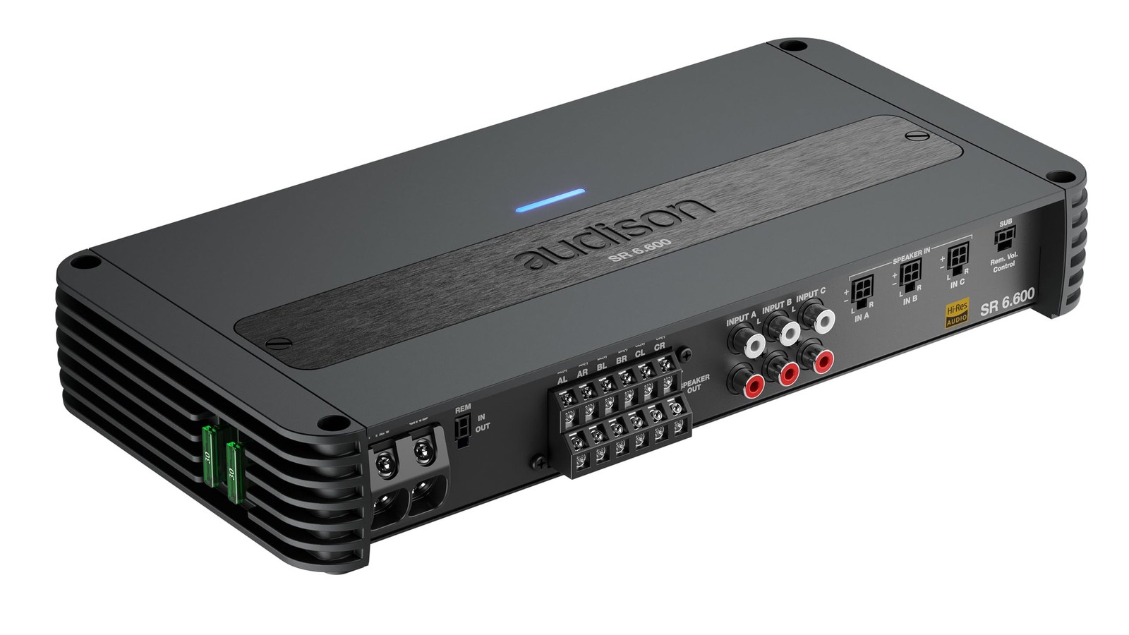 Audison SR 6.600 D-Class 6-Channel Amplifier 150Wx4 + 190Wx2 @ 2Ω