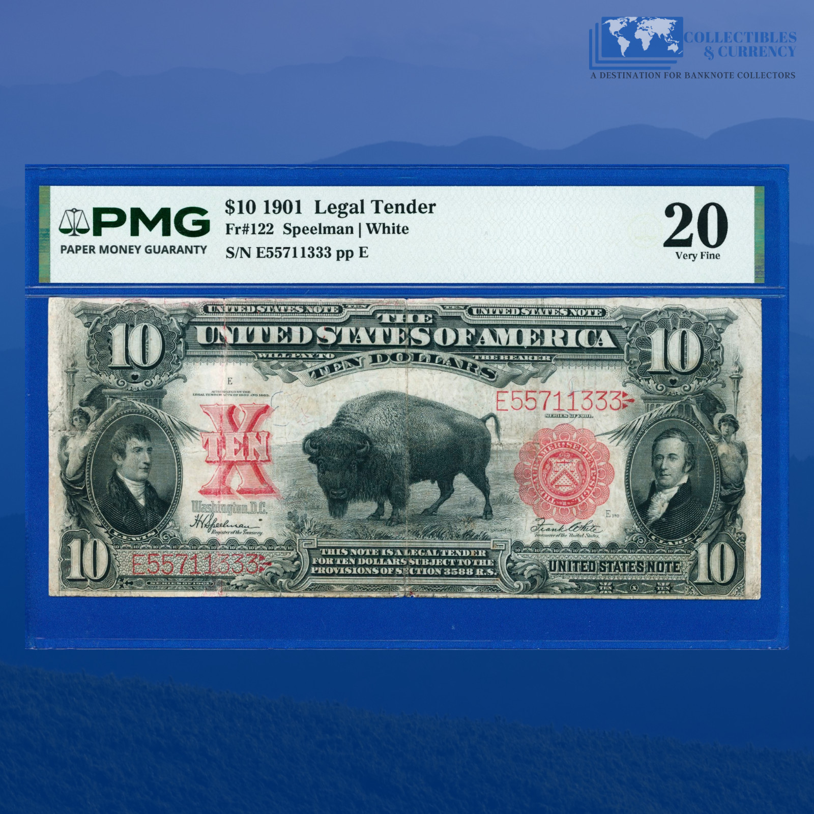 Fr.122 1901 $10 Ten Dollars \