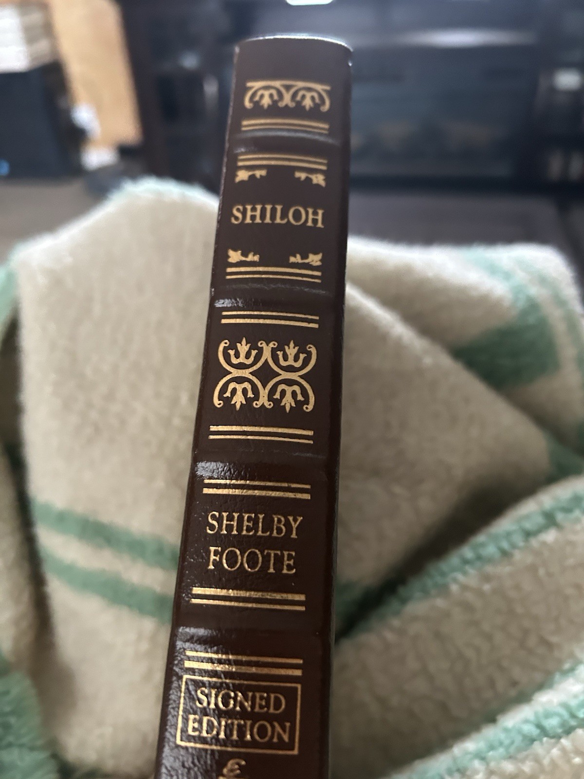 Easton Press: Shiloh: A Novel by Shelby Foote (Signed Edition) Beyond EX COND.