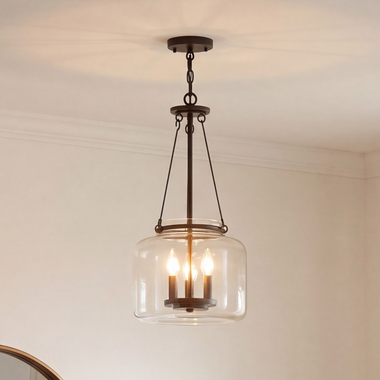Savoy House Akron 3-Light Pendant, English Bronze - 7-9006-3-13