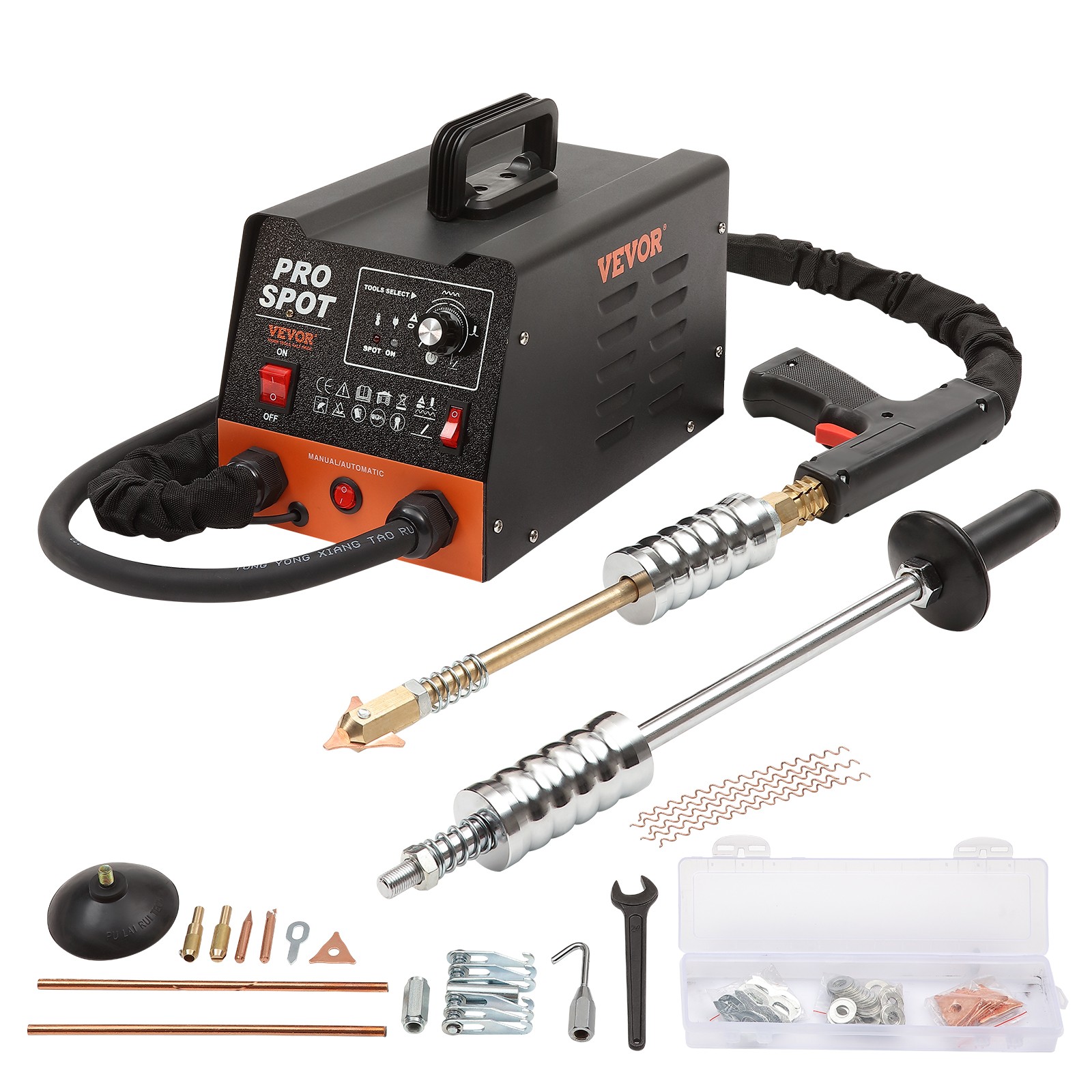 VEVOR Stud Welder Dent Repair Kit 3 KW Spot Welder Dent Puller & 6 Welding Modes VEVOR Stud Welder Dent Repair Kit 3 KW Spot Welder Dent Puller & 6 Welding Modes