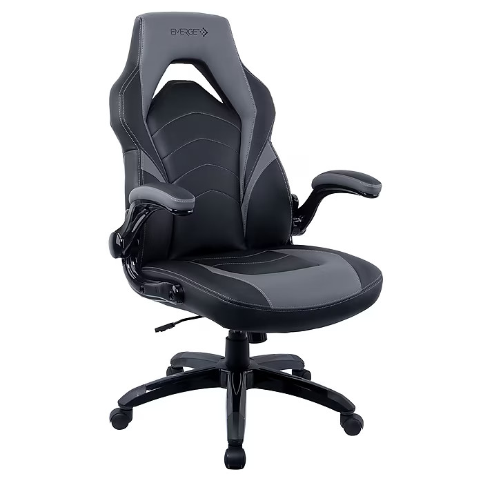 New Staples Emerge Vortex Bonded Leather Ergonomic Gaming Chair New Staples Emerge Vortex Bonded Leather Ergonomic Gaming Chair