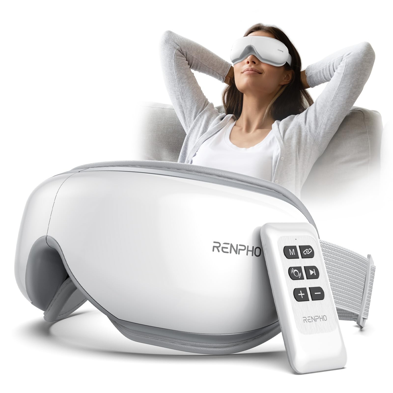 RENPHO Eye Massager with Heat,FSA Eligible HSA Eyeris 1 Eye Massager with Remote