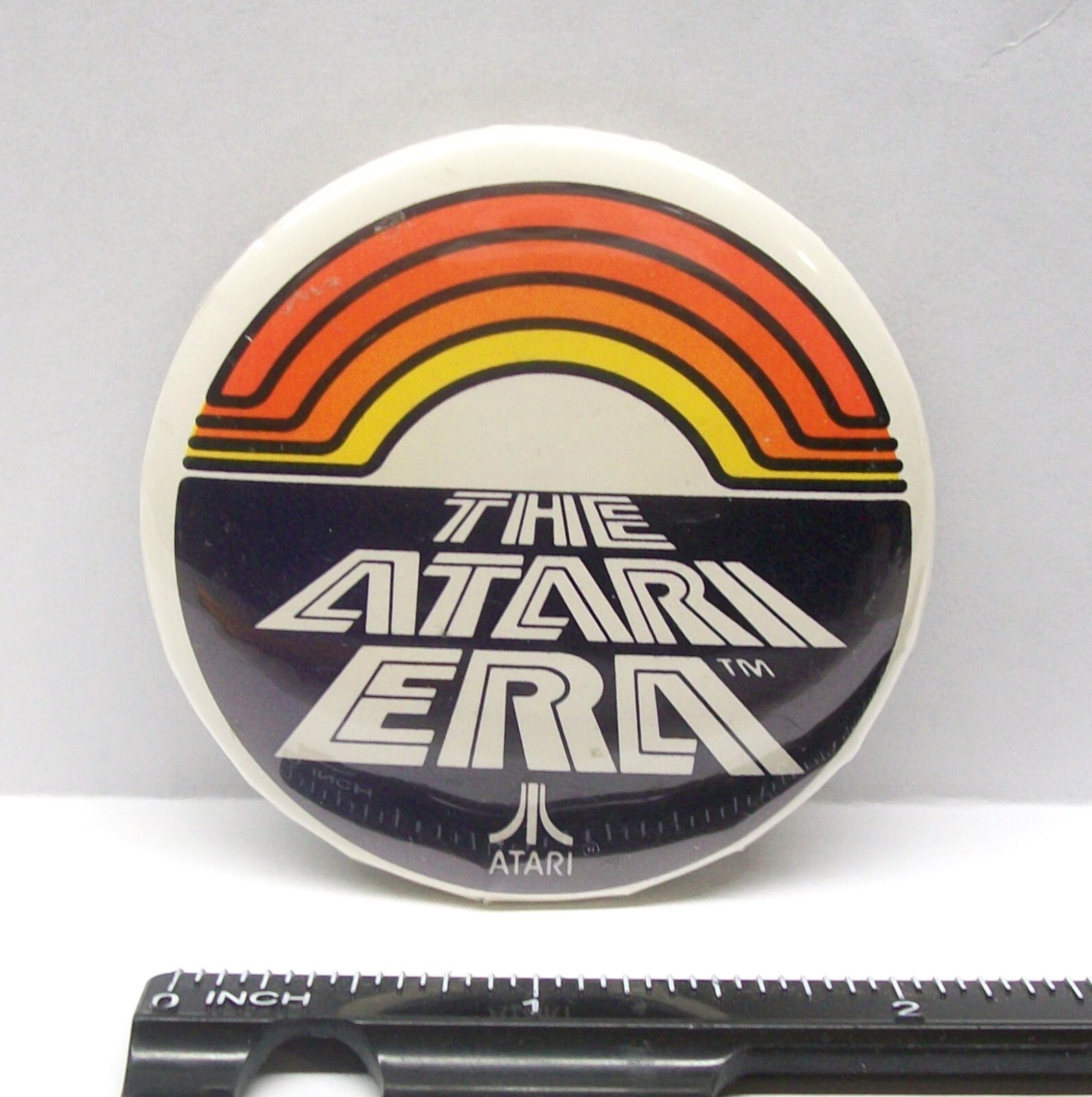 The Atari Era Vintage Atari Pinback Button The Atari Era Vintage Atari Pinback Button