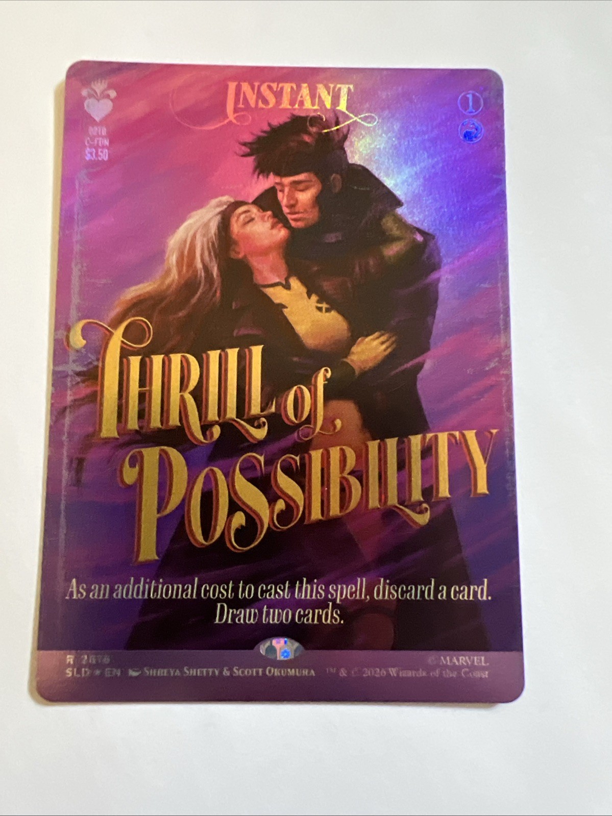 THRILL OF POSSIBILITY (2616) 2616 R SECRET LAIR DROP SERIES FOIL NM MTG THRILL OF POSSIBILITY (2616) 2616 R SECRET LAIR DROP SERIES FOIL NM MTG