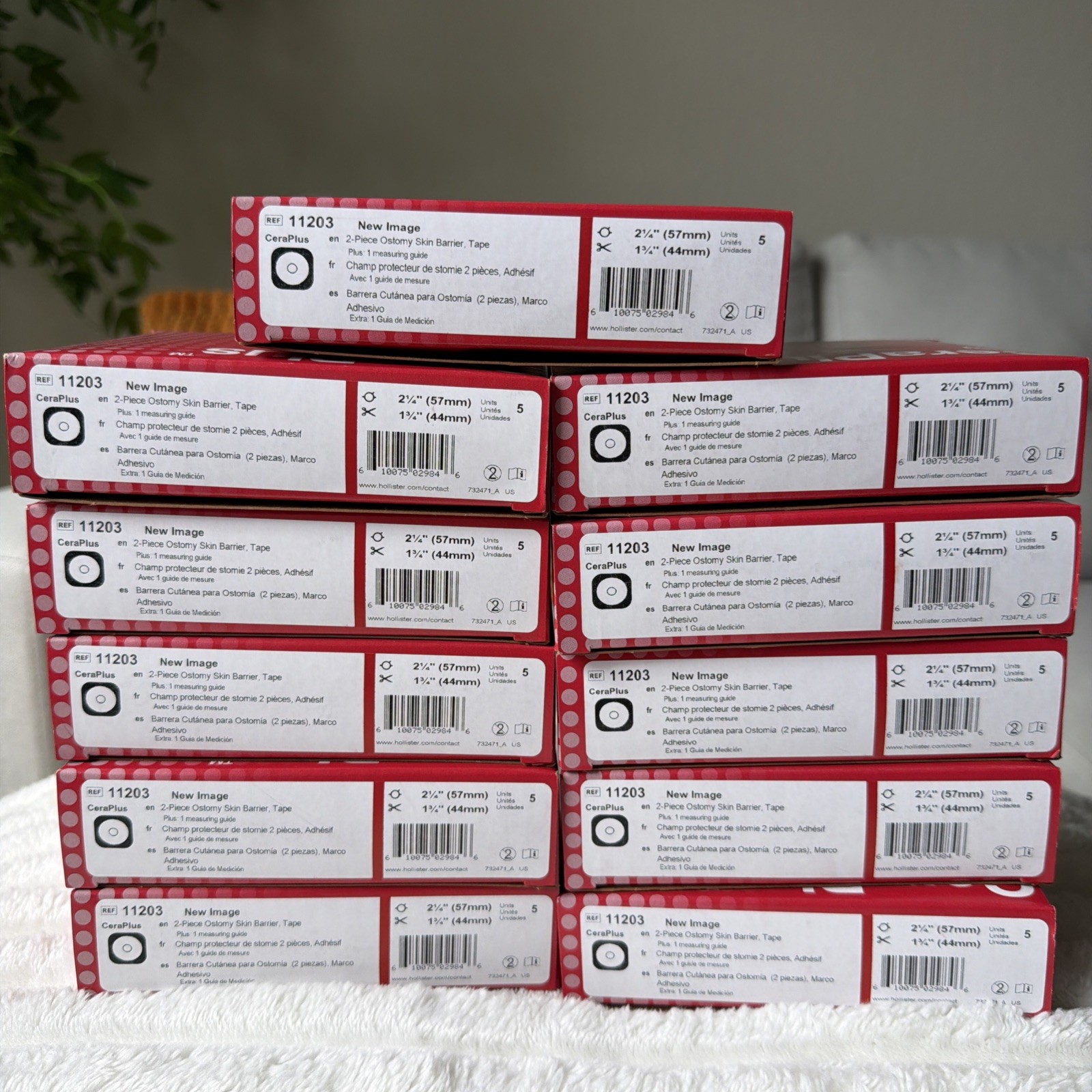 (11 boxes) 📦 Hollister New Image Flat CeraPlus Skin Barrier Tape 11203 2 1/4 (11 boxes) 📦 Hollister New Image Flat CeraPlus Skin Barrier Tape 11203 2 1/4