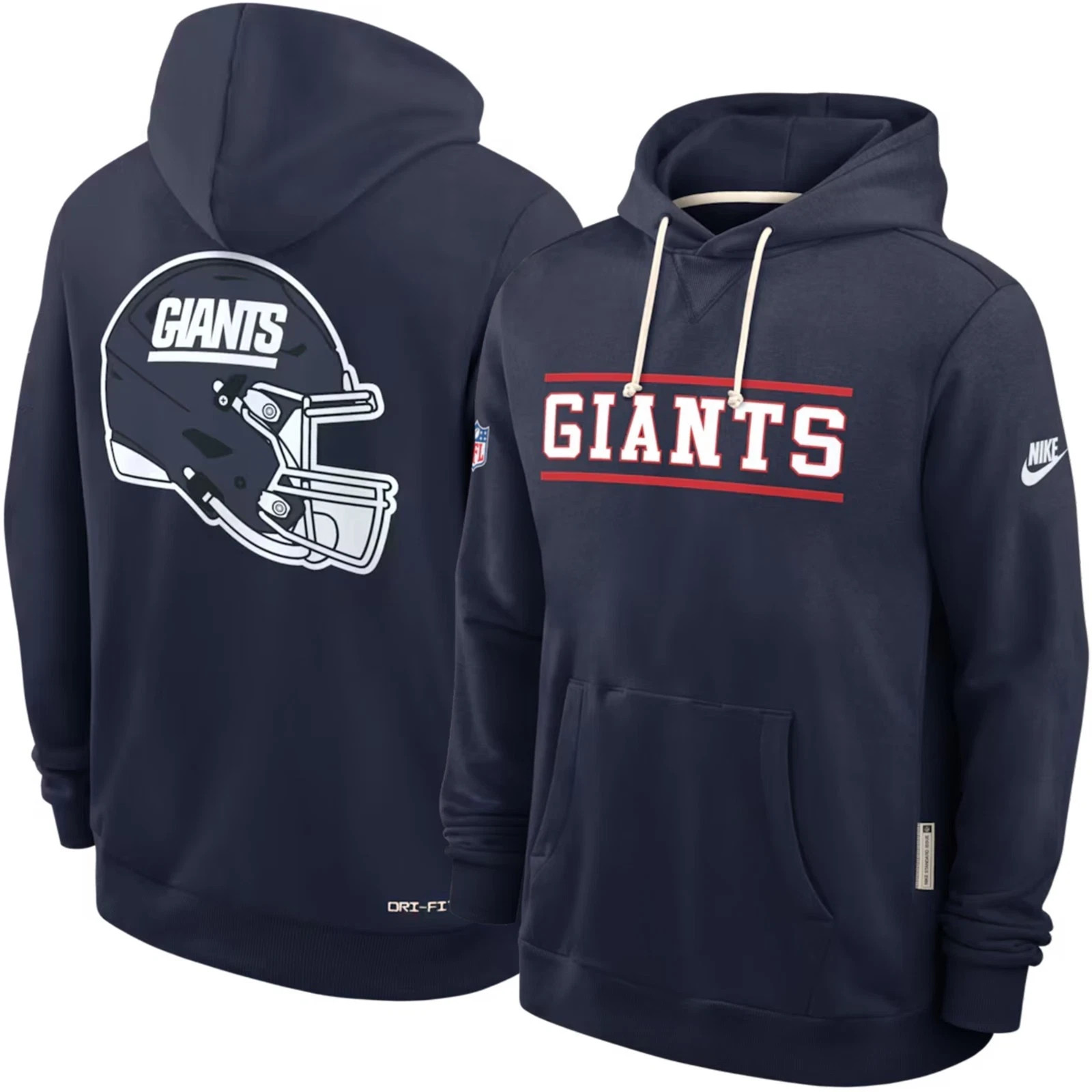 New York Giants AUTHENTIC Nike Standard Issue Sideline Hoodie Throwback Retro