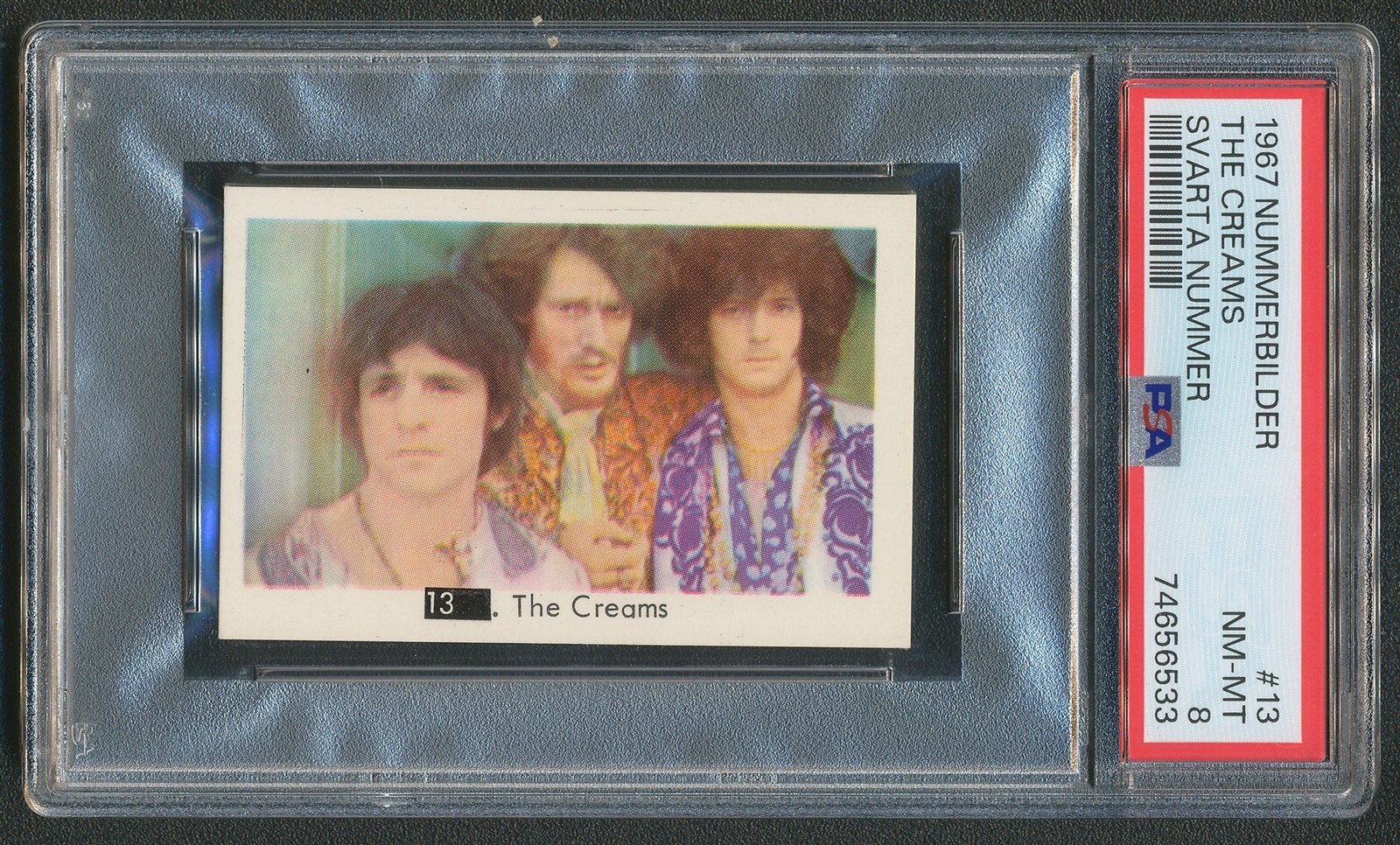 THE CREAMS CREAM 1967 NUMMERBILDER CLAPTON SVARTA NUMMER BLACK BOX #13 PSA 8 THE CREAMS CREAM 1967 NUMMERBILDER CLAPTON SVARTA NUMMER BLACK BOX #13 PSA 8