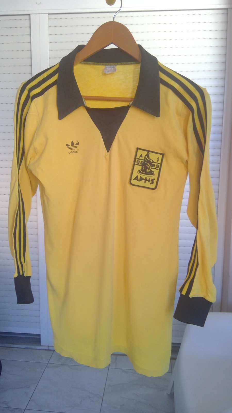 ARIS Thessaloniki 1981-82 vintage adidas jersey made in West Germany #7 Zindros
