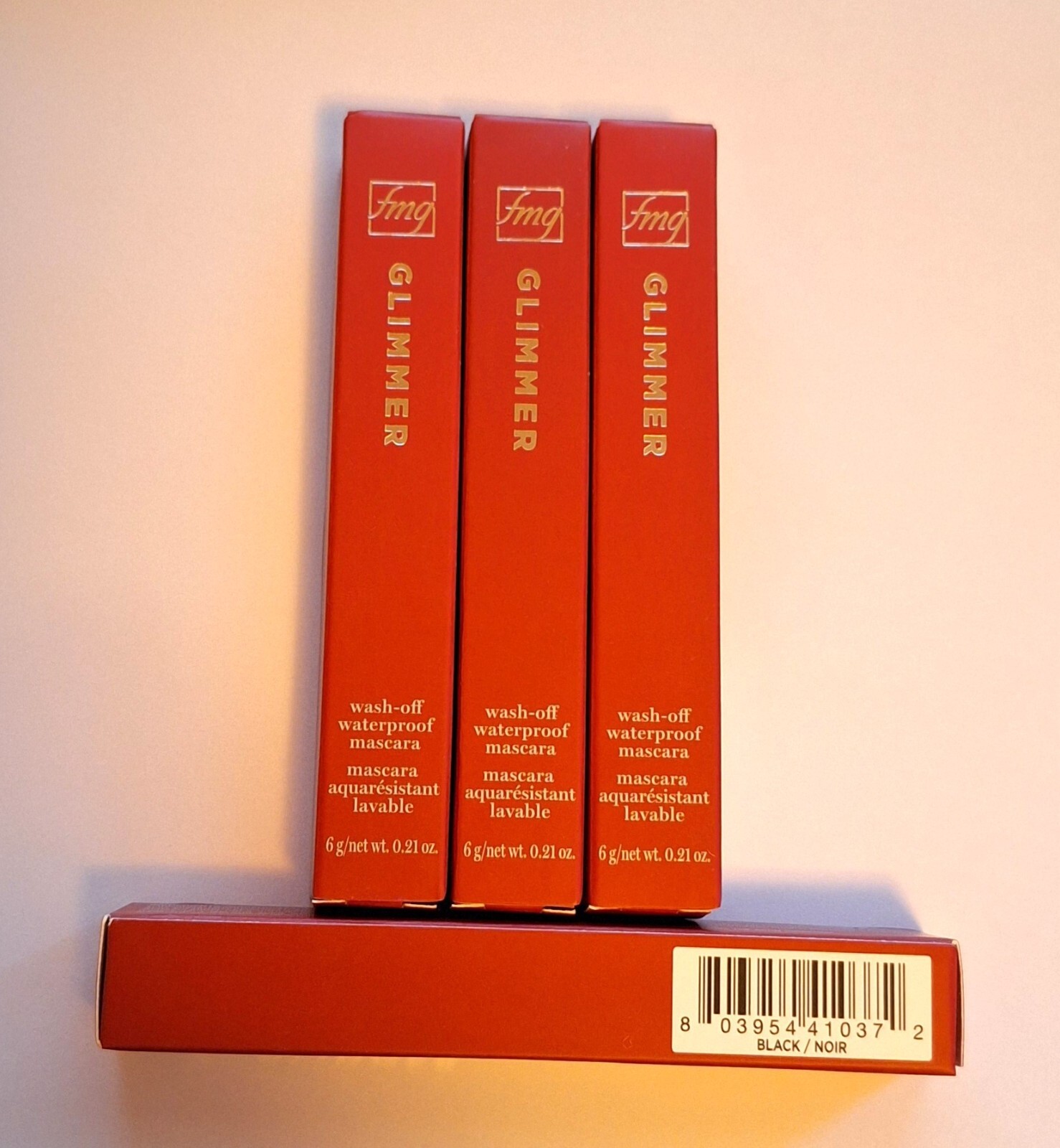(4) Avon fmg Glimmer Wash-Off Waterproof Mascaras, Black, new in boxes. (4) Avon fmg Glimmer Wash-Off Waterproof Mascaras, Black, new in boxes.