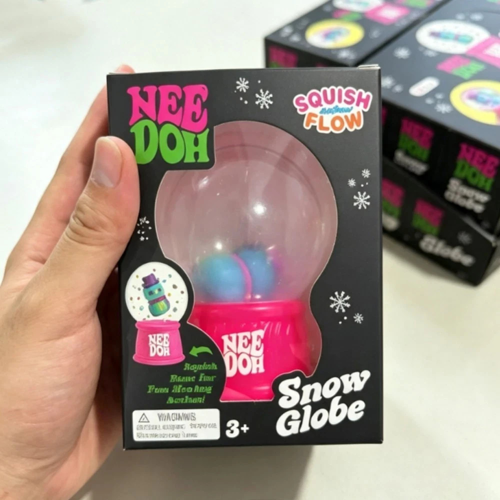 Schylling NeeDoh Snow Globe Squish n' Flow Tactile Squeeze Toy 3+