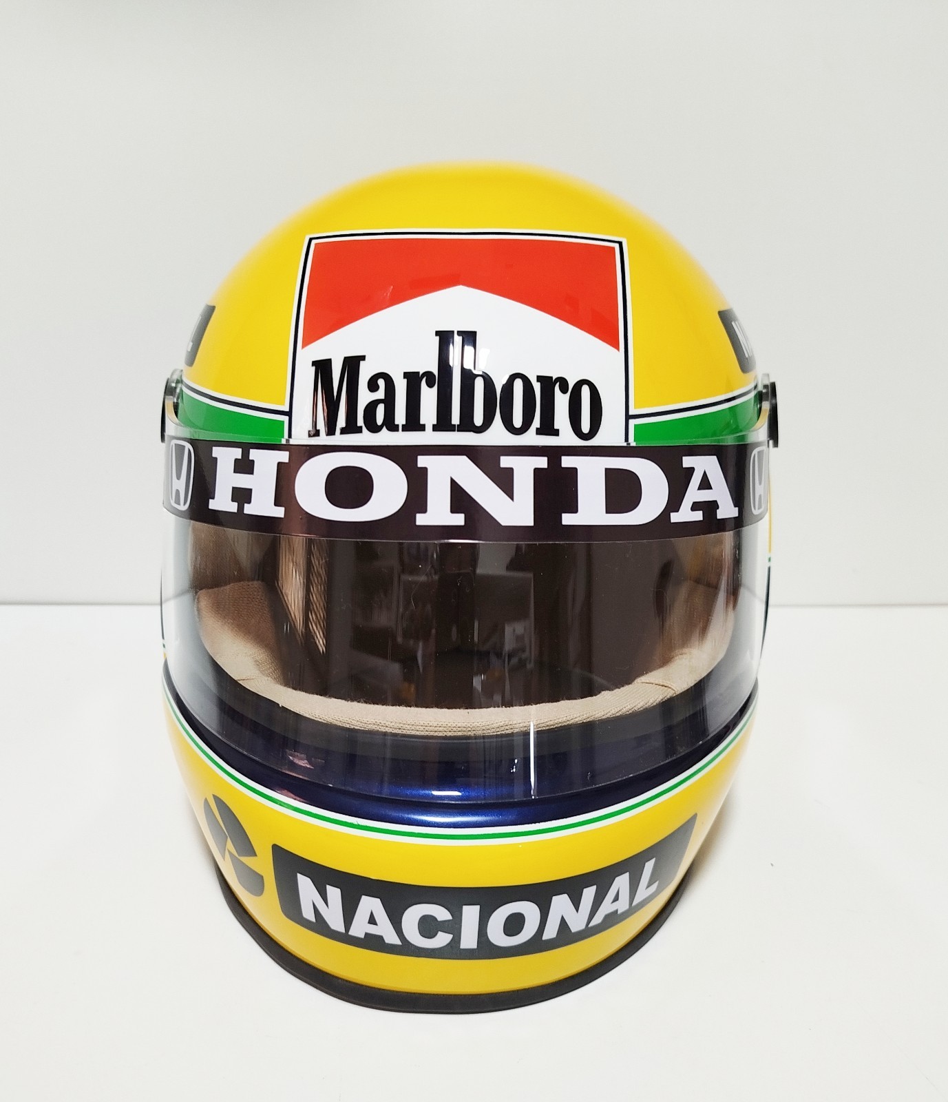 Helmet Ayrton Senna 1988 Decorative  Escala 1:1