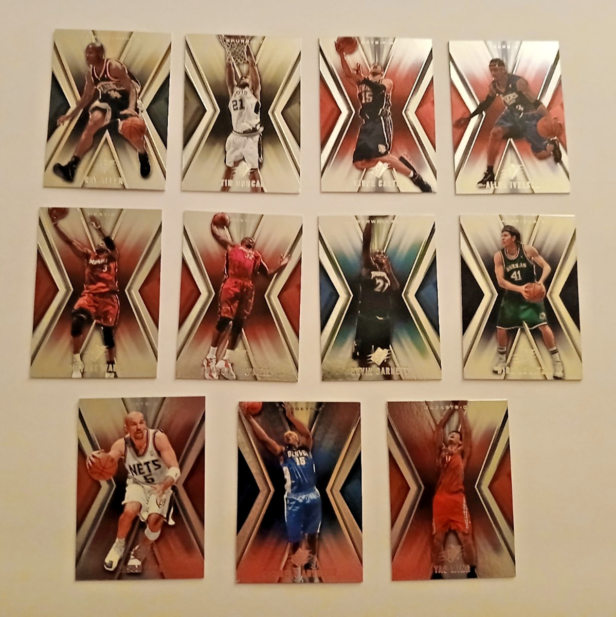 2005-06 SPX Basketball NEAR Complete Base Set 83/90-Duncan/Garnett/Shaq/Iverson