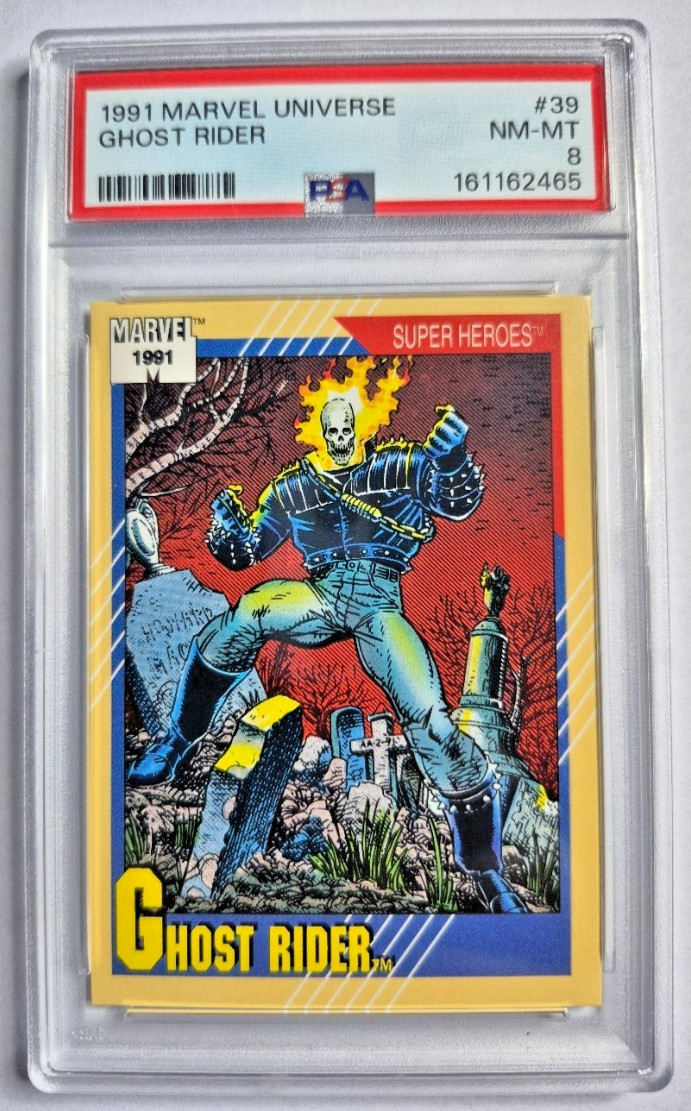 1991 Marvel Universe #39 Ghost Rider Near Mint to Mint PSA 8 1991 Marvel Universe #39 Ghost Rider Near Mint to Mint PSA 8
