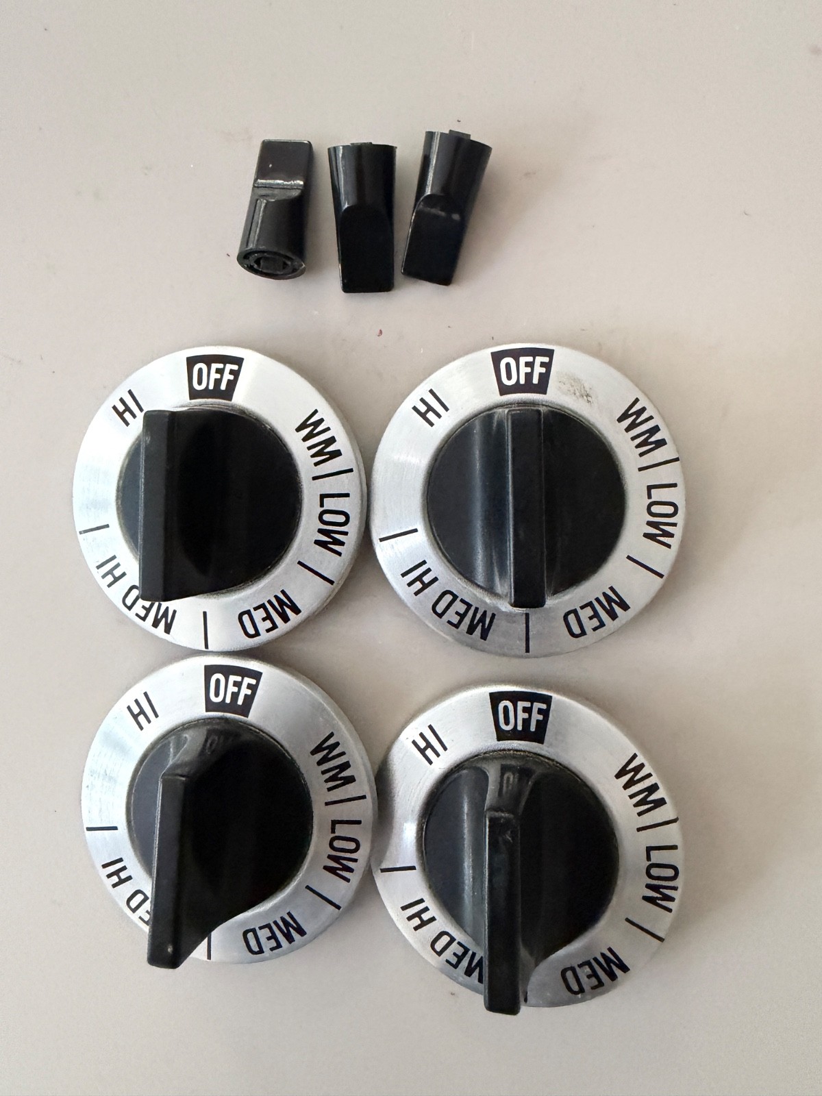 Lot of 7: Vintage GE Oven Selector & Timer Knobs: #393D531 ~ 