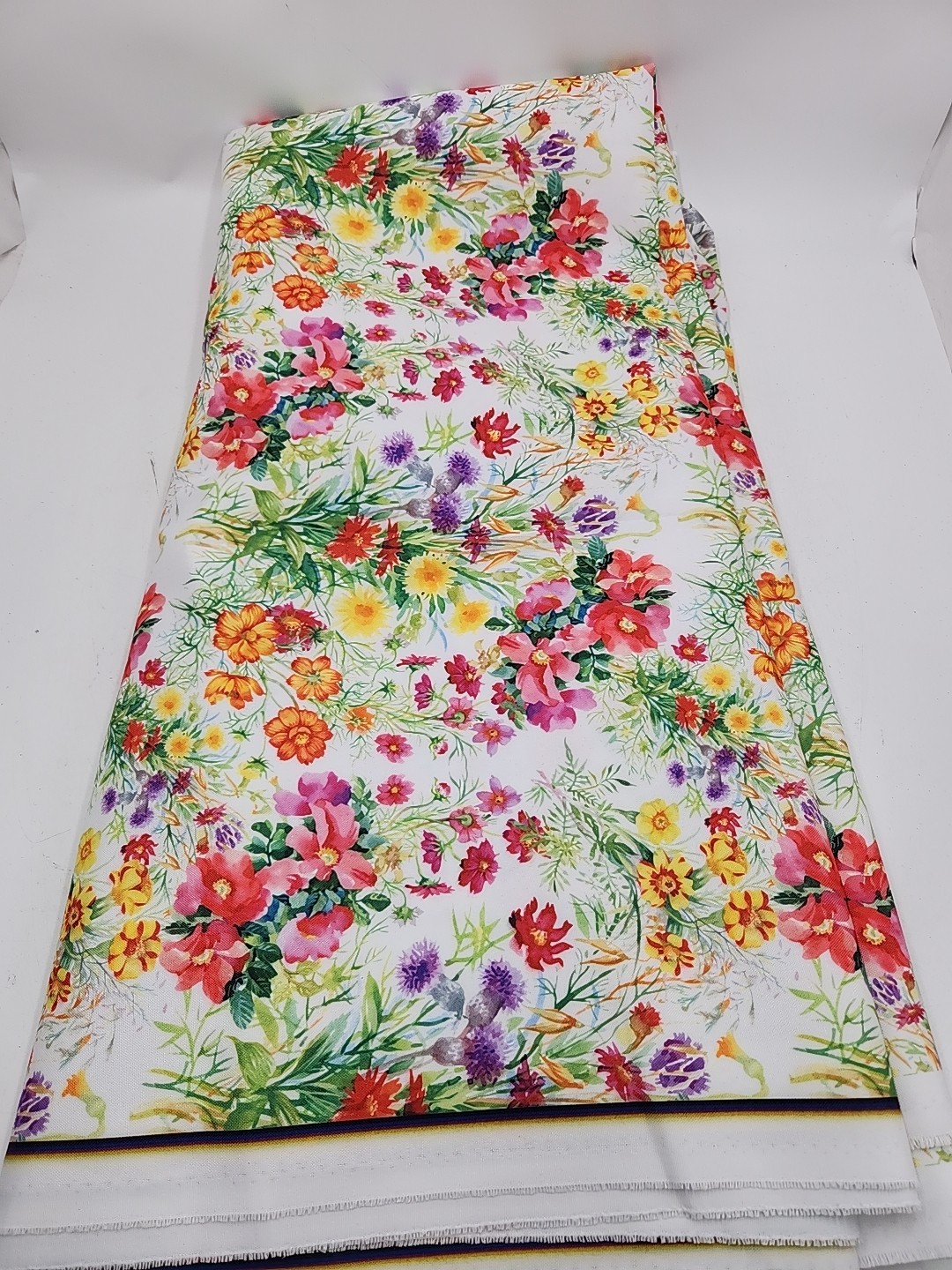 NEW Ambesonne Garden Art Fabric Water Color Peonies and Wildflowers About 11Yds NEW Ambesonne Garden Art Fabric Water Color Peonies and Wildflowers About 11Yds