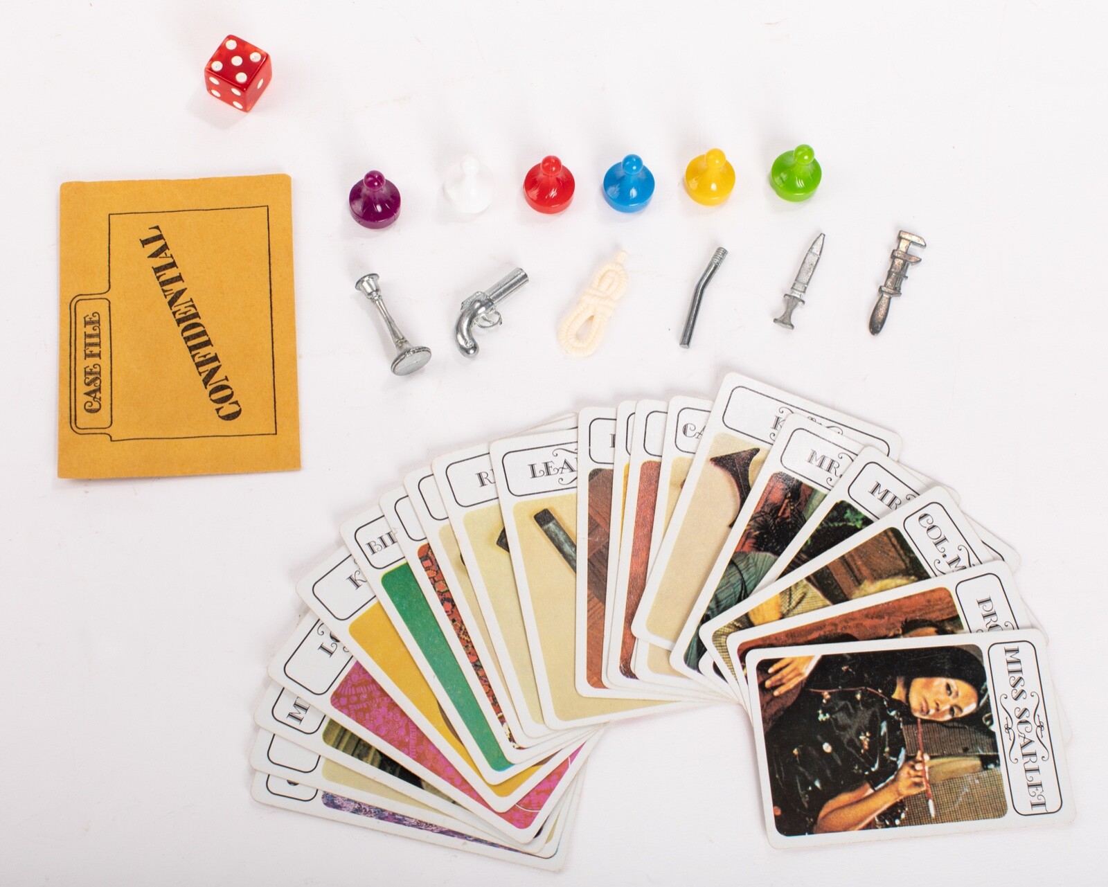 Clue Board Game Replacement Pieces and Parts 1972-1979 - Choose What You Need
