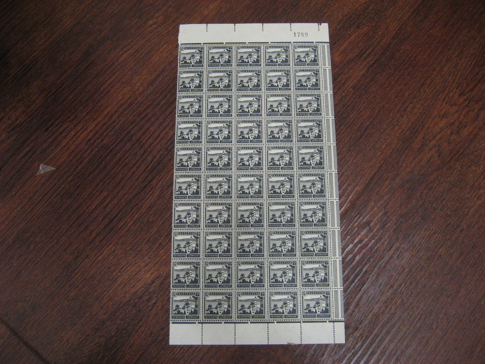 PALESTINE STAMPS SCARCE MULTIPLE SG111 1932 £P1 BLOCK 50 SG £750