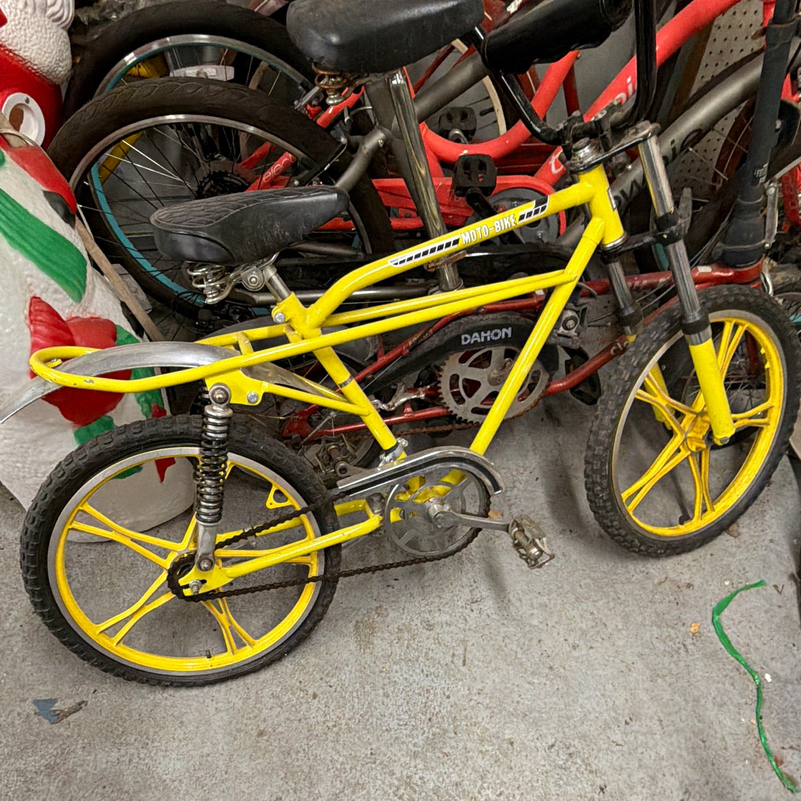 Yamaha Moto-Bike 20in Yellow BMX Bike Coaster Brake Full Suspension Rack Yamaha Moto-Bike 20in Yellow BMX Bike Coaster Brake Full Suspension Rack