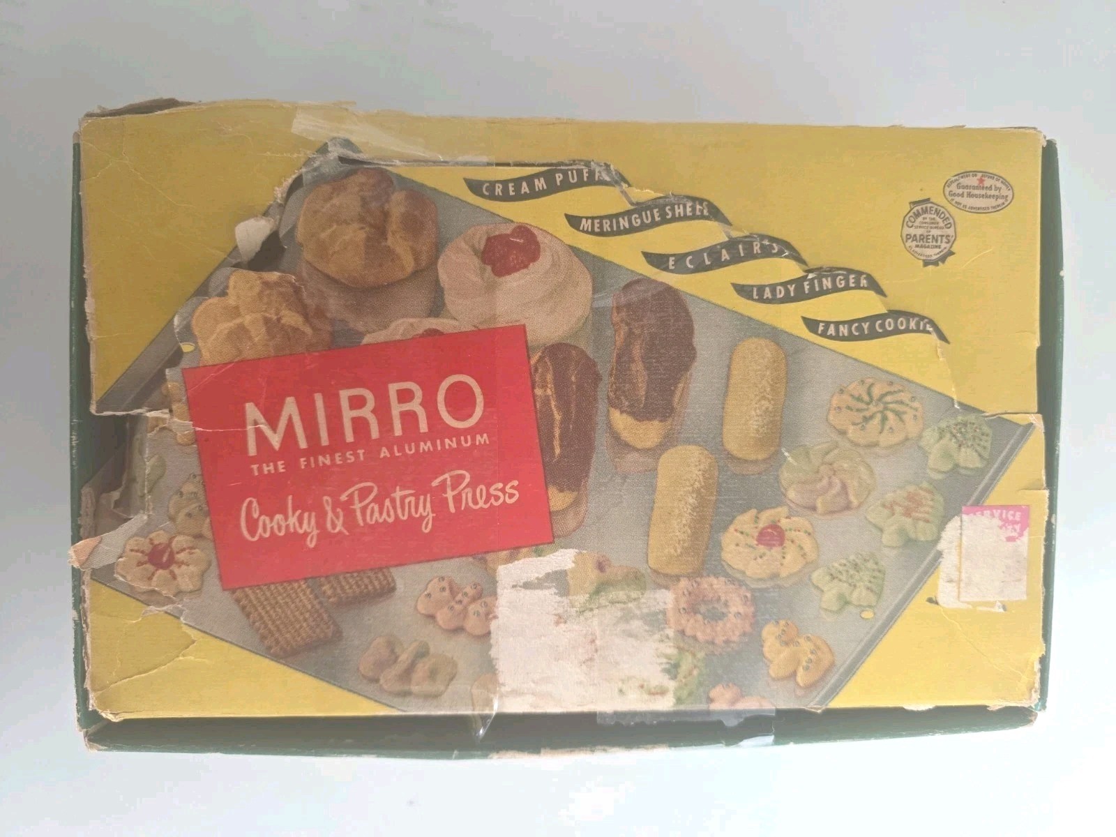 VTG Mirro Cookie and Pastry Press w/ 3 Tips 12 Discs Complete in Box NEW NOS VTG Mirro Cookie and Pastry Press w/ 3 Tips 12 Discs Complete in Box NEW NOS