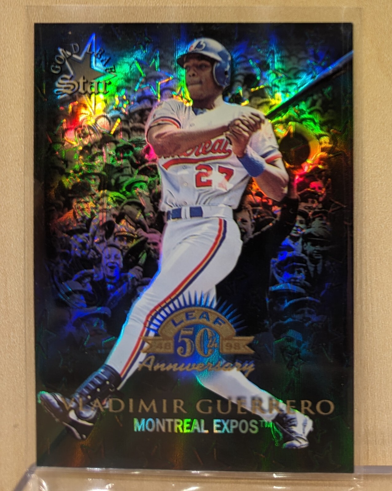 1998 Donruss Collections PRIZED LEAF #369 Vladimir Guerrero Refractor HOF /400 1998 Donruss Collections PRIZED LEAF #369 Vladimir Guerrero Refractor HOF /400