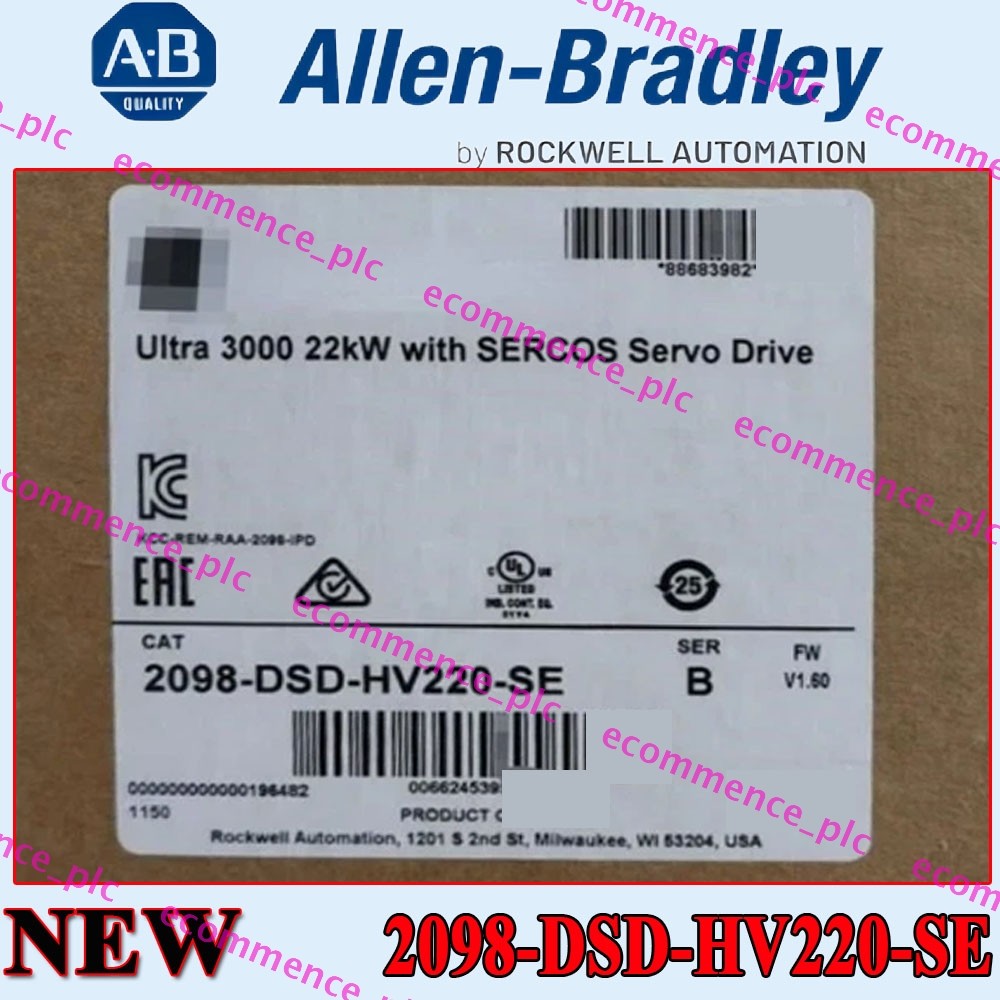 2098-DSD-HV220-SE New Allen Bradley Ultra 3000 with SERCOS Servo Drive 