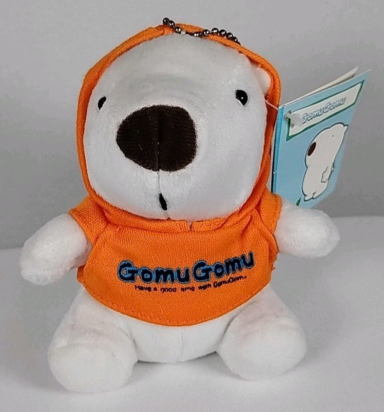 Gomu Gomu Plush White Bear with Hoodie NWT Gomu Gomu Plush White Bear with Hoodie NWT