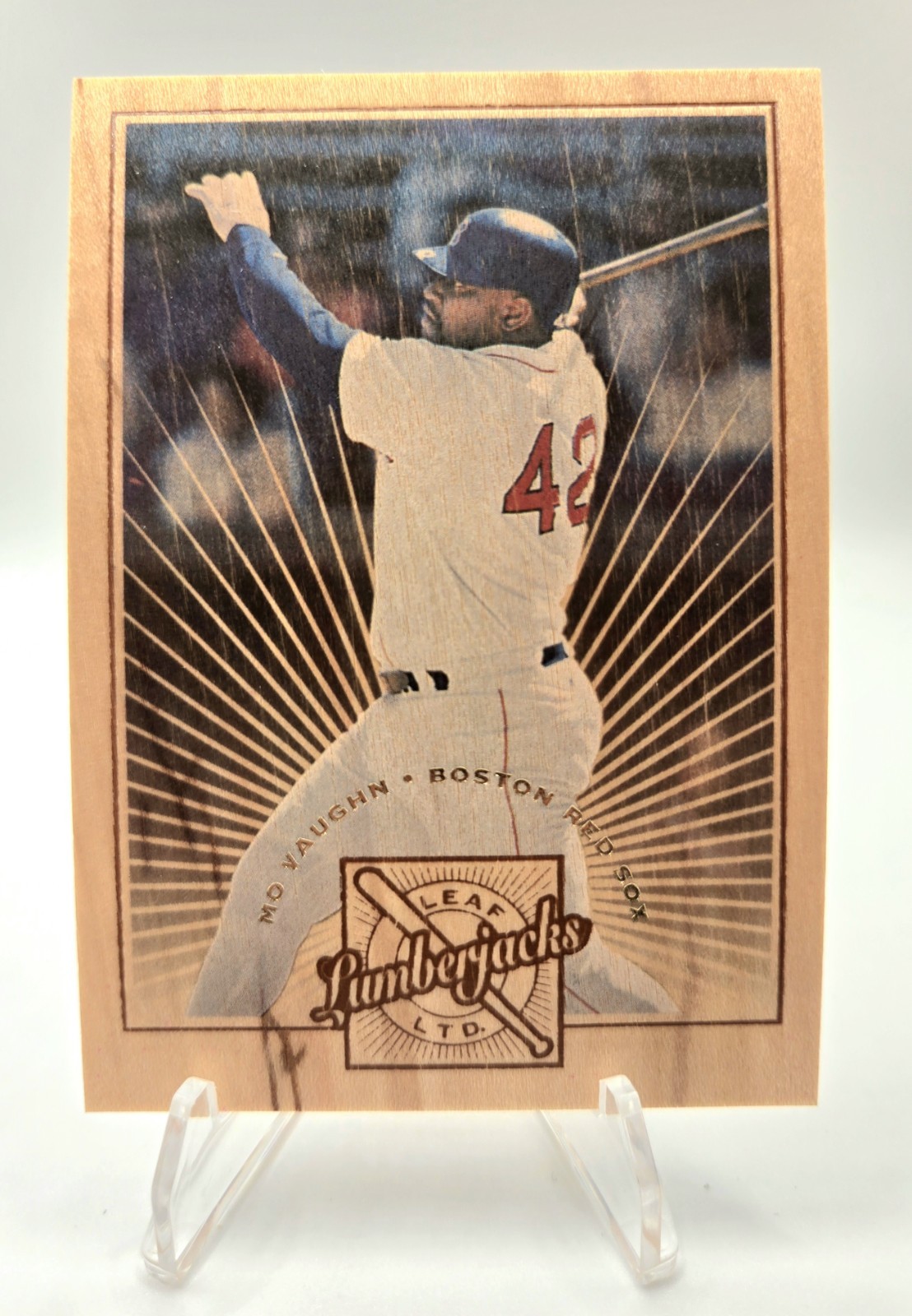 1996 Leaf Lumberjacks /5000 Mo Vaughn Boston Red Sox 6 of 10 1996 Leaf Lumberjacks /5000 Mo Vaughn Boston Red Sox 6 of 10