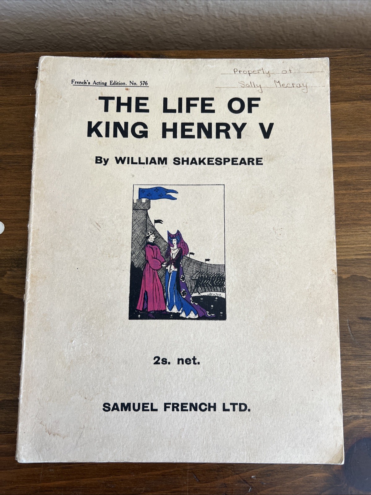 Shakespeare Henry V Samuel French Acting Edition George Skillan Vintage Script