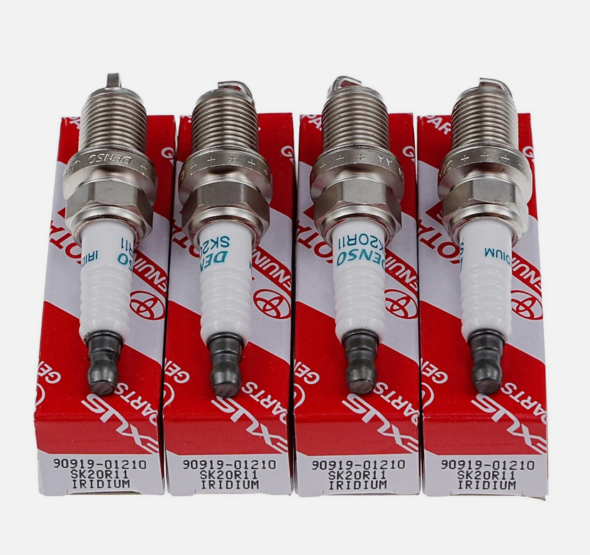 4pcs Genuine DENSO Iridium Spark Plugs OEM 90919-01210 SK20R11 3297 for Toyota