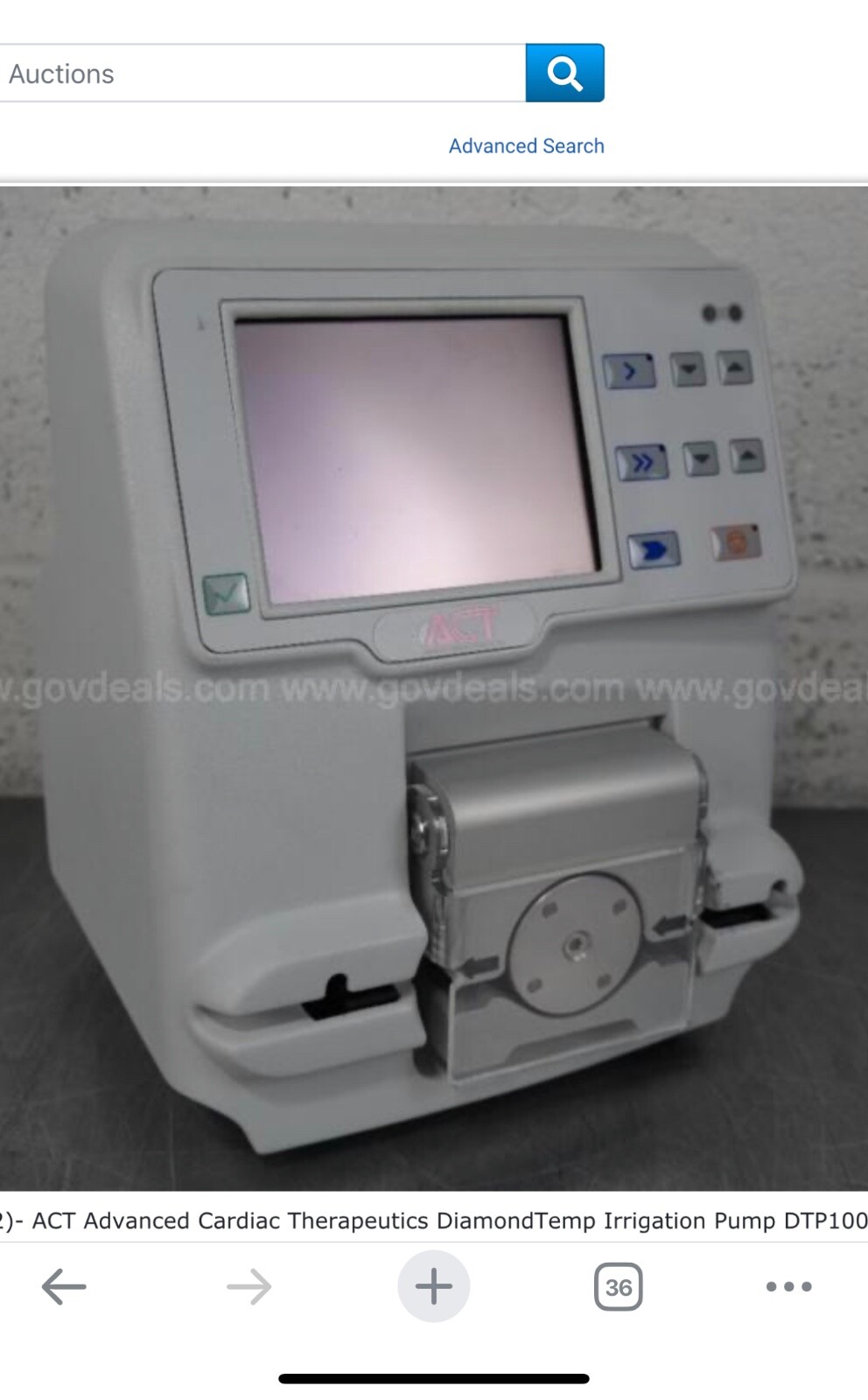ACT Advanced Cardiac Therapeutics DiamondTemp Irrigation Pump DTP100