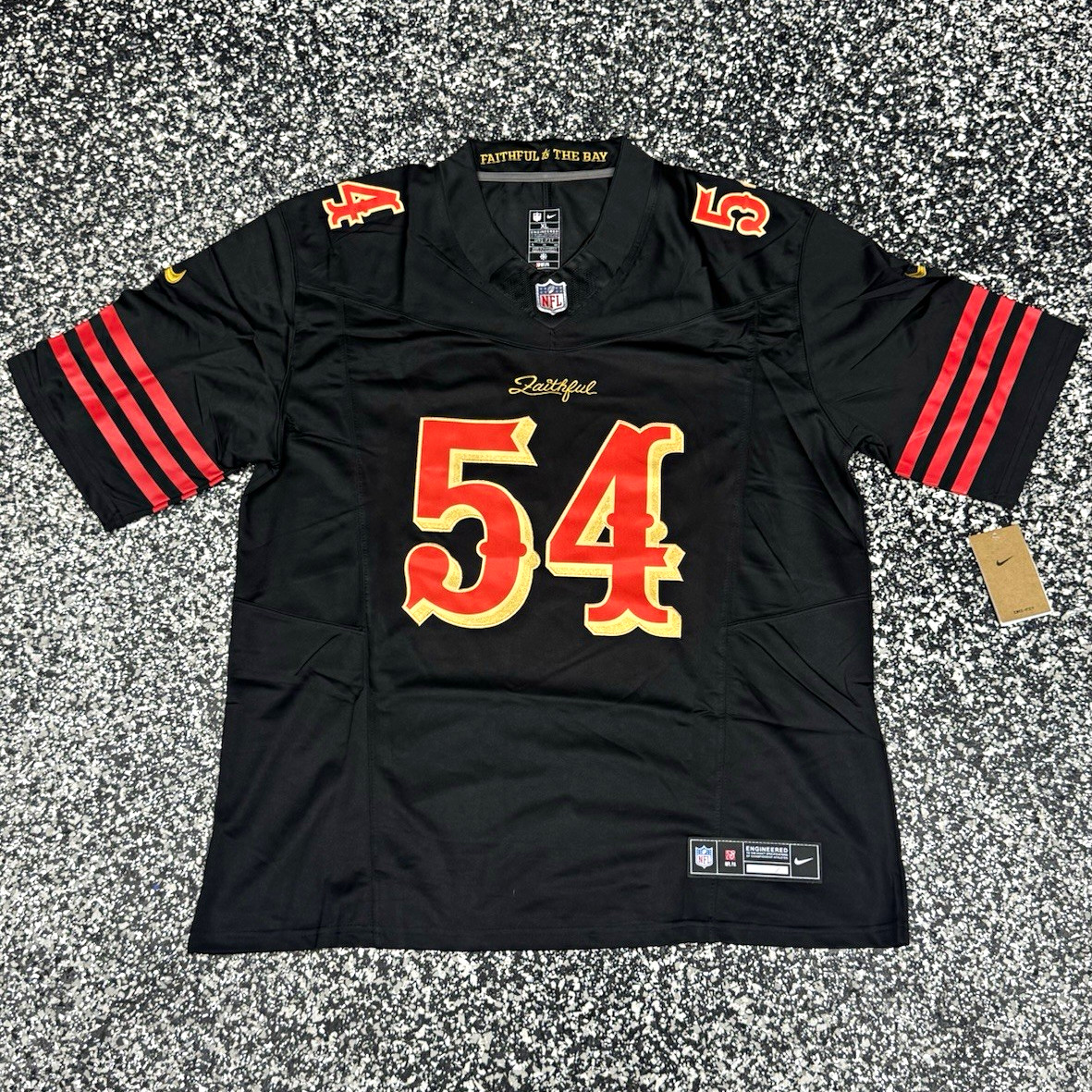 Nike Fred Warner #54 San Francisco 49ers NFL Football Jersey Size Large