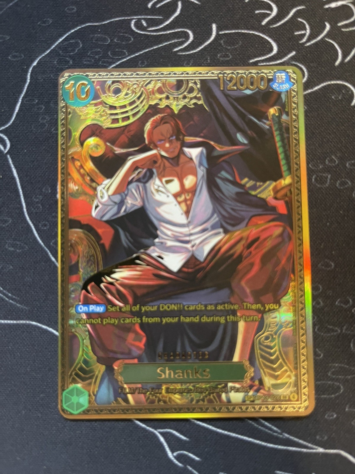 SHANKS GOLD OP13-028 SP The World’s Strongest Warriors One Piece OP17 ENGLISH SHANKS GOLD OP13-028 SP The World’s Strongest Warriors One Piece OP17 ENGLISH