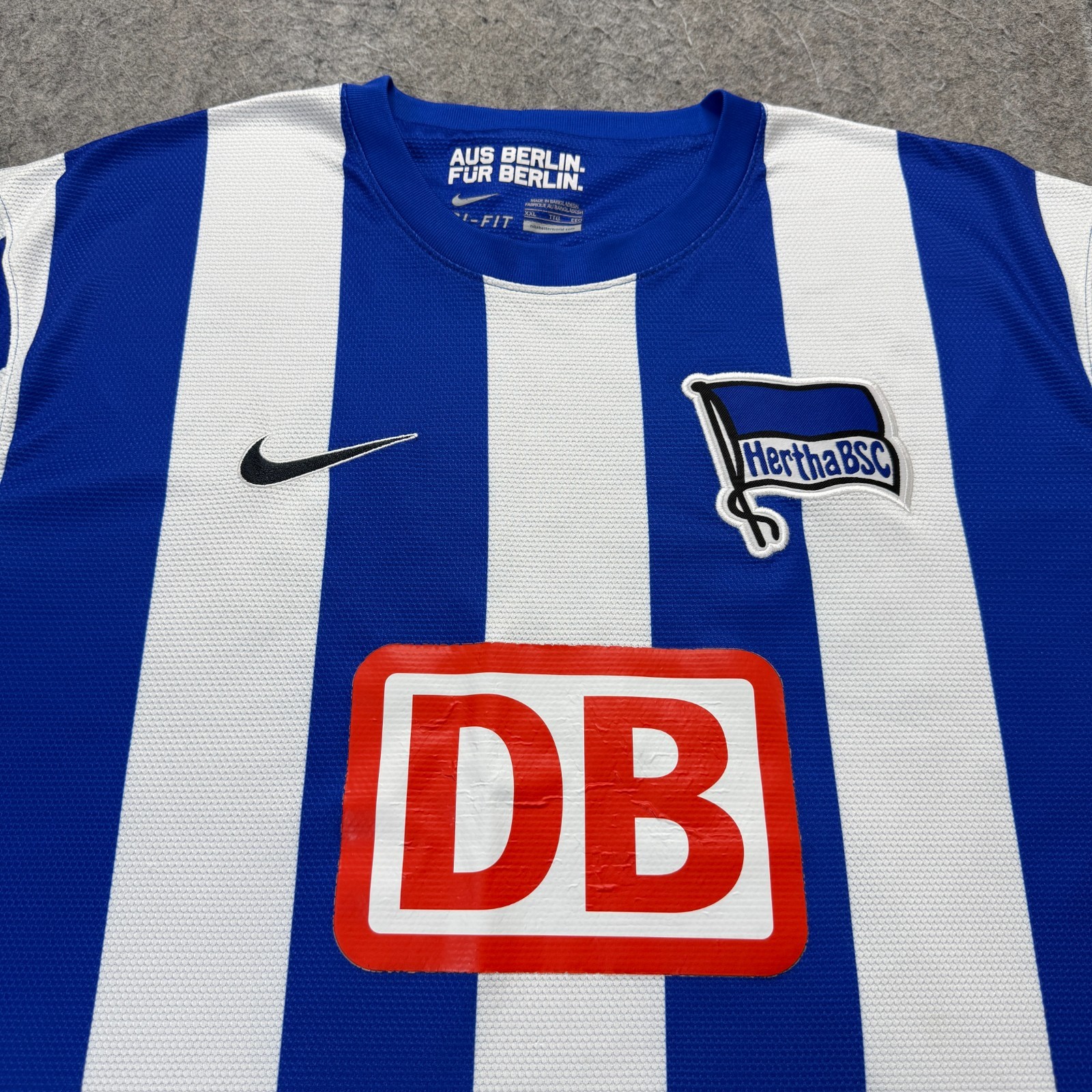 Hertha BSC Nike Soccer Jersey Men 2XL XXL Blue White 2012-13 Home Kit