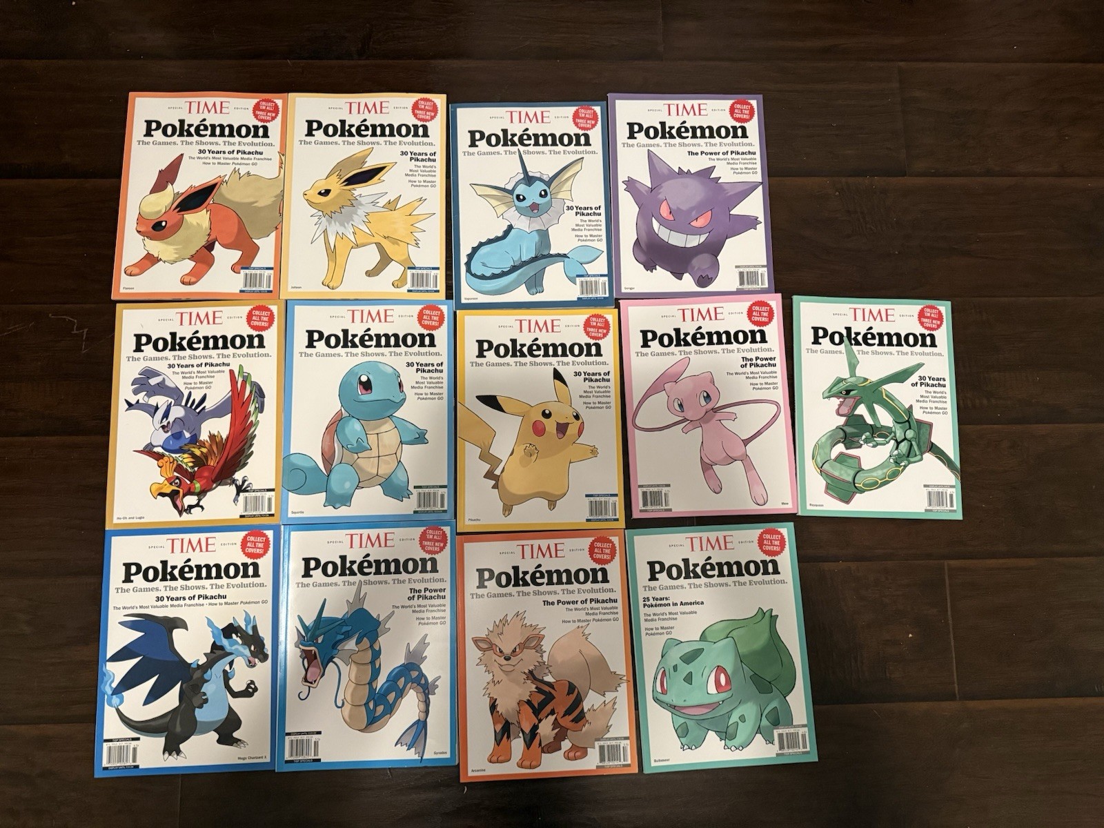 TIME Pokémon Special Edition Magazine LOT of 13 Pikachu Gengar Charizard Etc TIME Pokémon Special Edition Magazine LOT of 13 Pikachu Gengar Charizard Etc