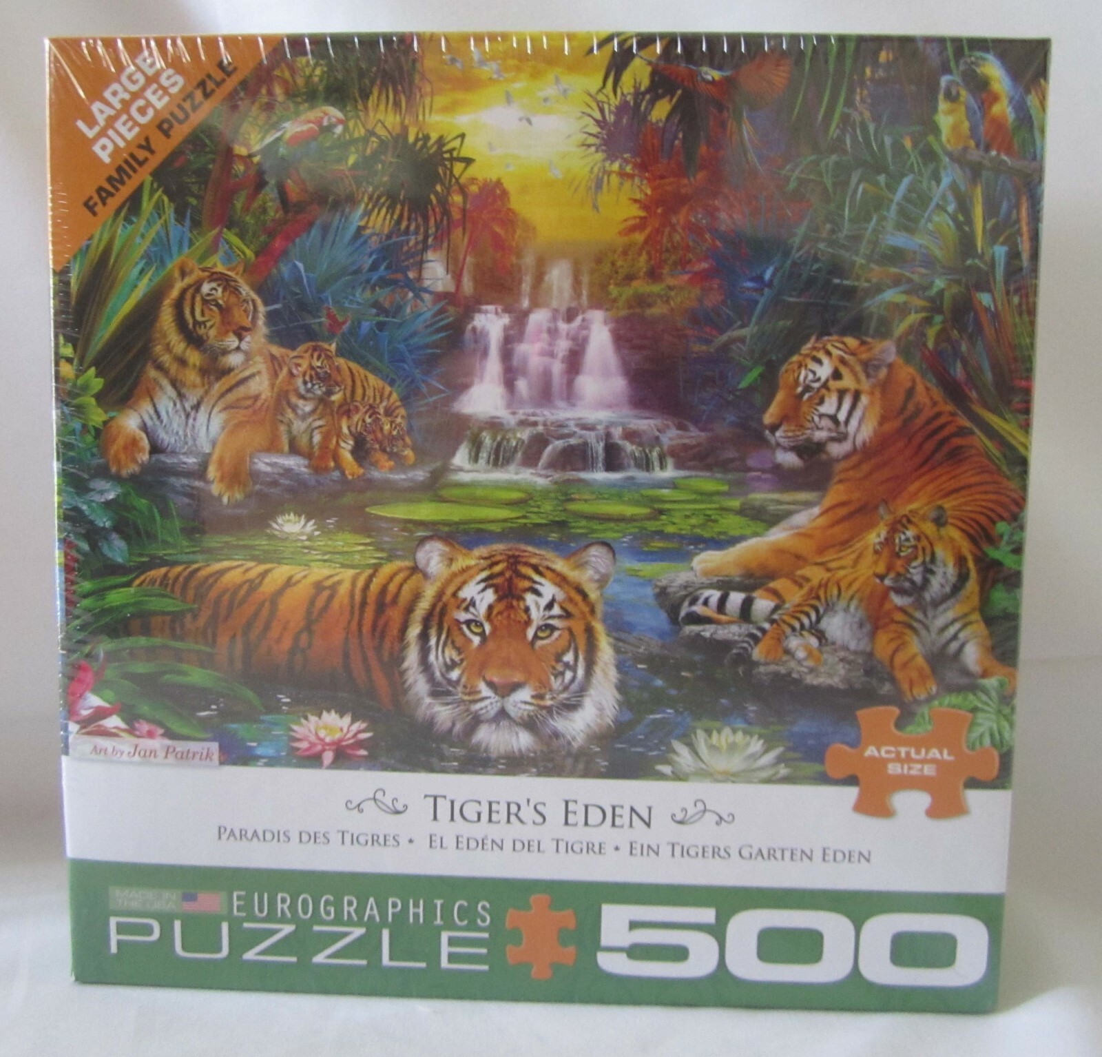 Eurographics Puzzle Jigsaw Puzzles TIGER\'S EDEN 500 Pcs #8500-5457 NEW Eurographics Puzzle Jigsaw Puzzles TIGER\'S EDEN 500 Pcs #8500-5457 NEW