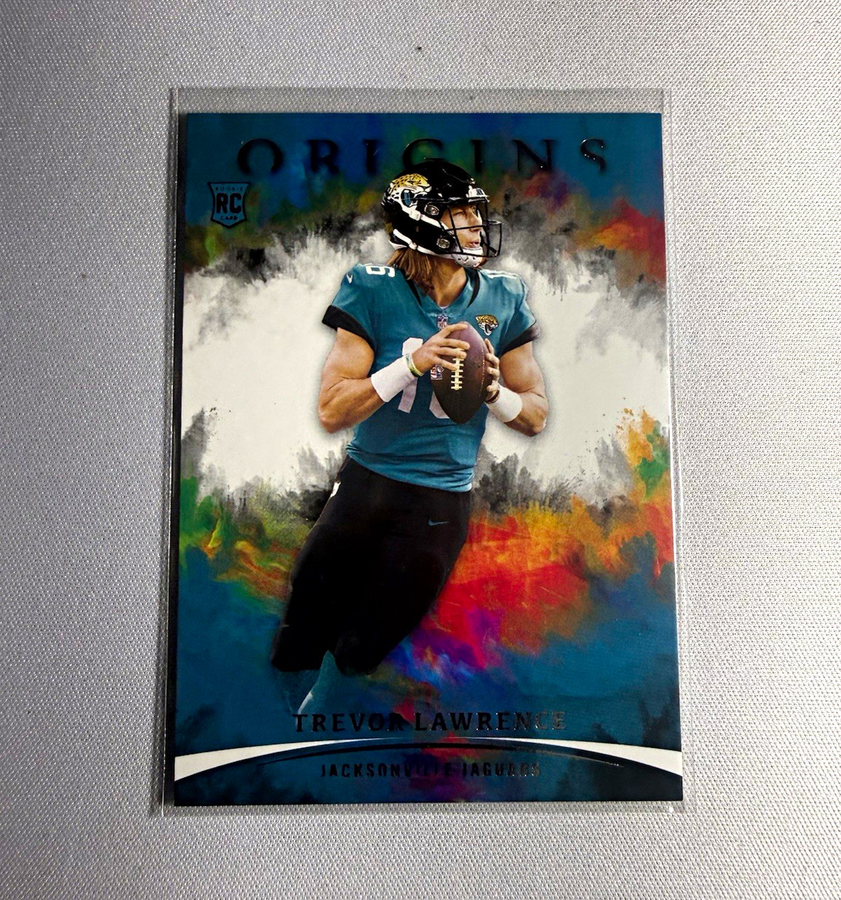 Panini 2021 Panini Origins Trevor Lawrence Jaguars Rookie Variation #101 Panini 2021 Panini Origins Trevor Lawrence Jaguars Rookie Variation #101