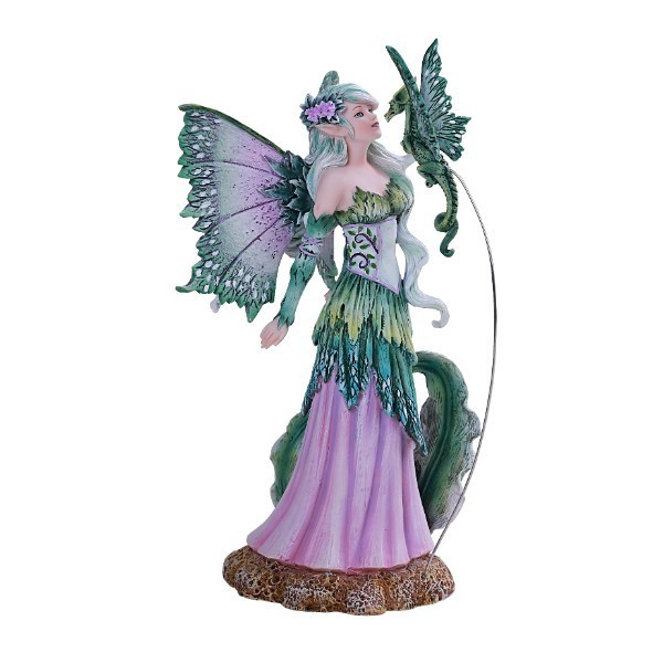 PT Amy Brown Designer Fairies Discovery Fairy with Dragon Figure PT Amy Brown Designer Fairies Discovery Fairy with Dragon Figure