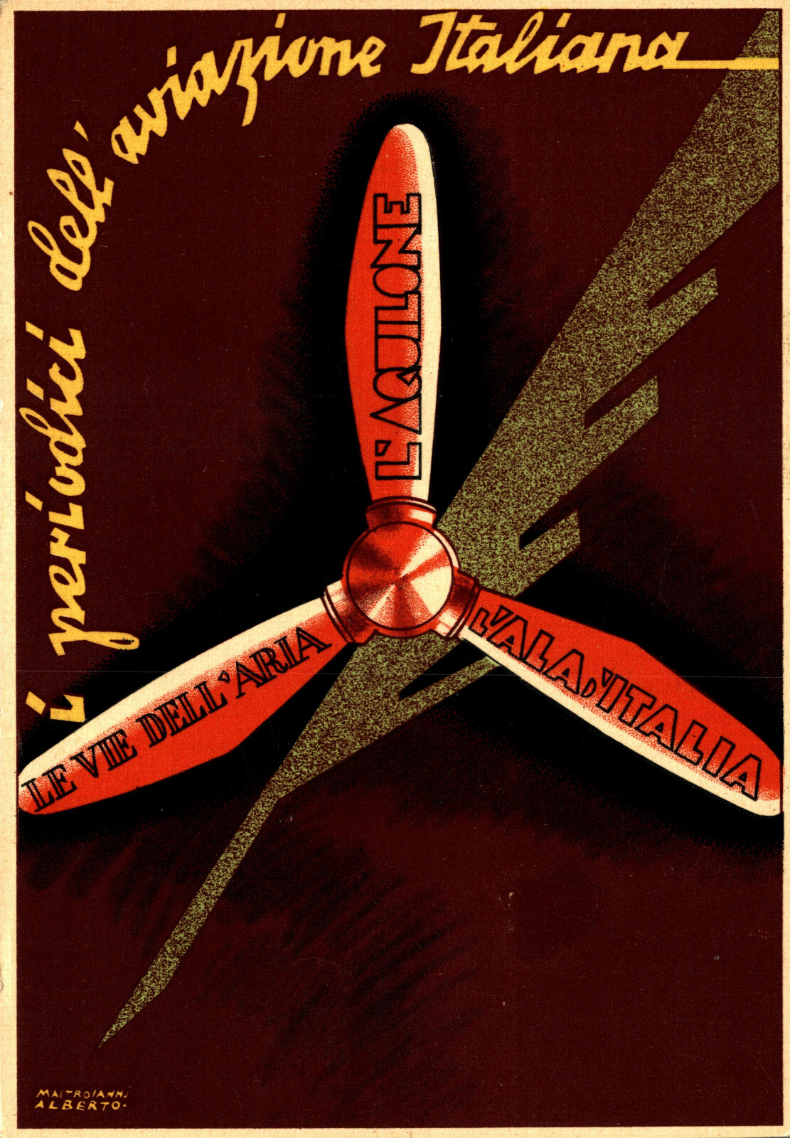 FASCISM - MASTROIANNI - FUTURISM - Italian Aviation Periodicals - SG428 FASCISM - MASTROIANNI - FUTURISM - Italian Aviation Periodicals - SG428