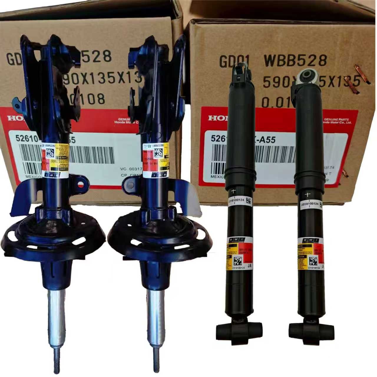 4X Front Rear ELECTRONIC Shock Struts For ACURA MDX&ZDX 51606STXA59 52610STXA55