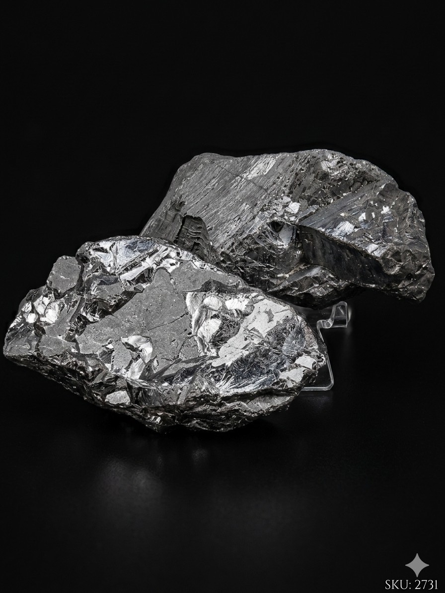 Specular Hematite Specimen - High Lustre Metallic Crystal Mineral Rough
