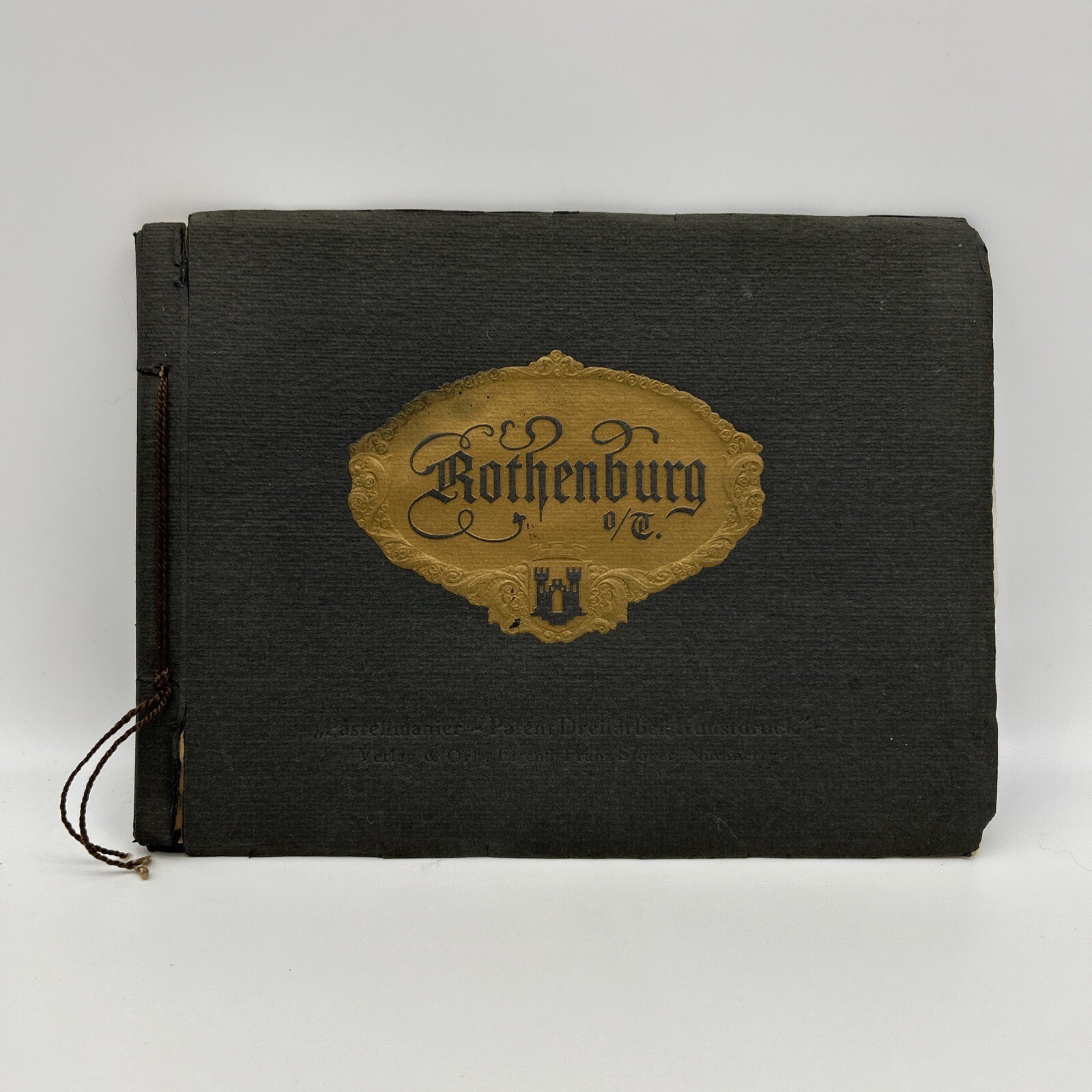 VINTAGE Rothenburg Germany Book 1928 Photo Album Art Prints Love Letters WWII
