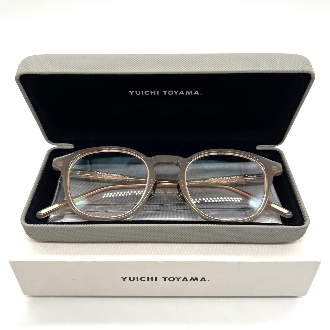 YUICHI TOYAMA U-121 COL07 Glasses Gray Brown Unisex No Rx
