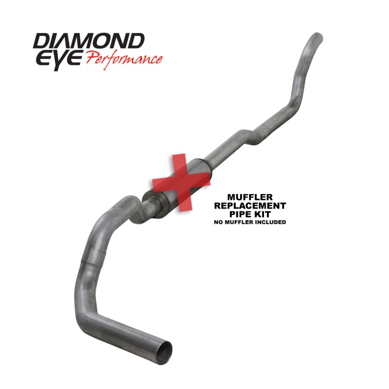 Diamond Eye Performance 4-inch Exhaust System Kit for 1989-1993 Dodge 5.9L
