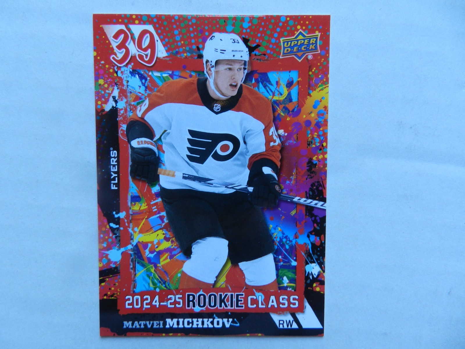 2024-25 Upper Deck Series 2 Rookie Commemorative Class Matvei Michkov #RC-27 Red